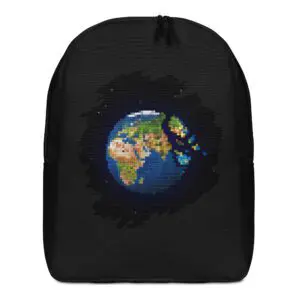 Mochila Minimalista EARTH Pixel Art