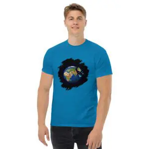 Camiseta de Manga Corta Unisex Earth Pixel Art