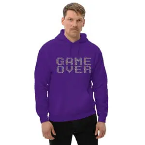Sudadera Invierno con Capucha Unisex Game Over