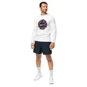 Camiseta Manga Larga Unisex Music Pixel Art