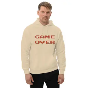Sudadera Invierno con Capucha Unisex Game Over Ladrillos
