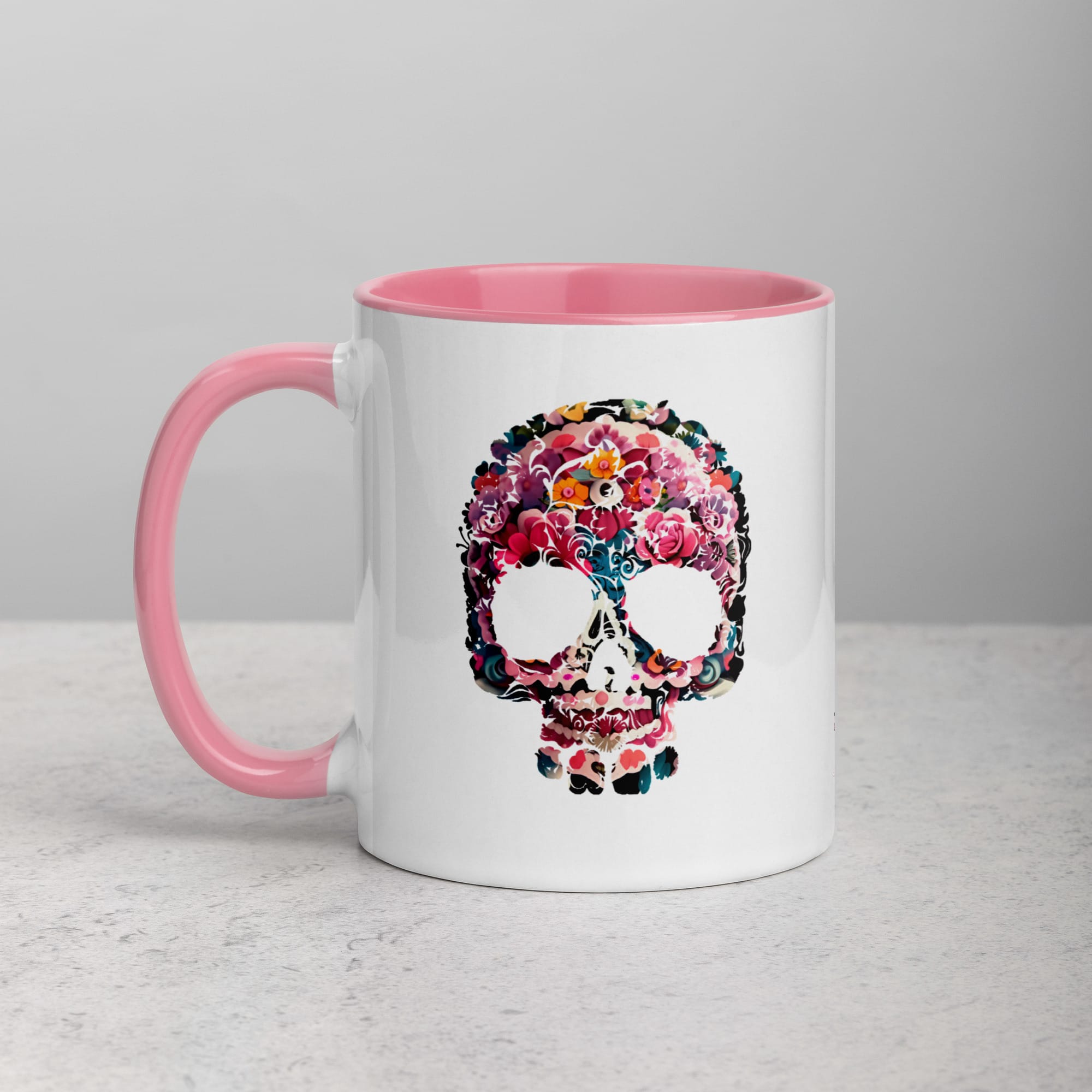 Taza Color Interior Calavera