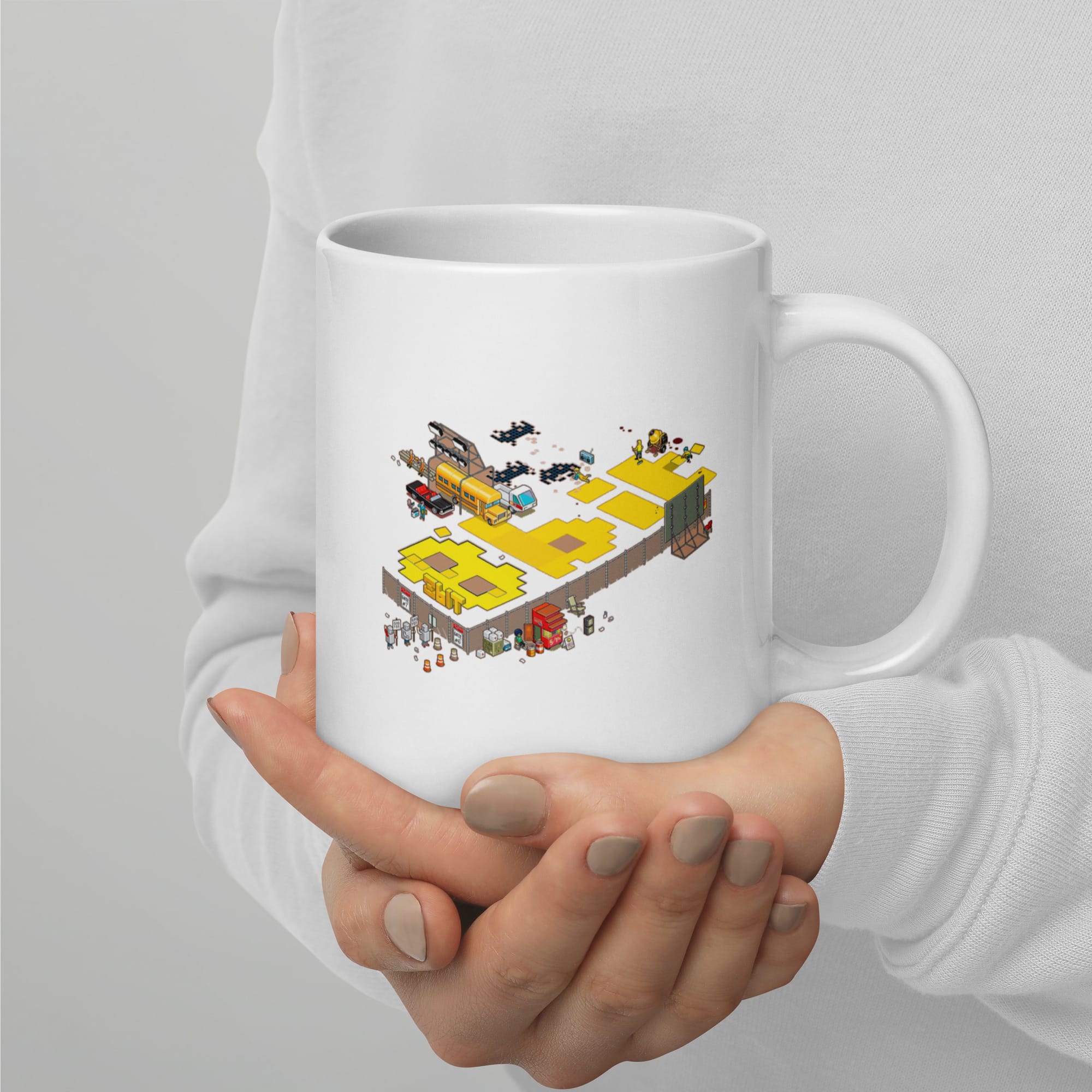 Taza Blanca Brillante 8BIT - Imagen 6