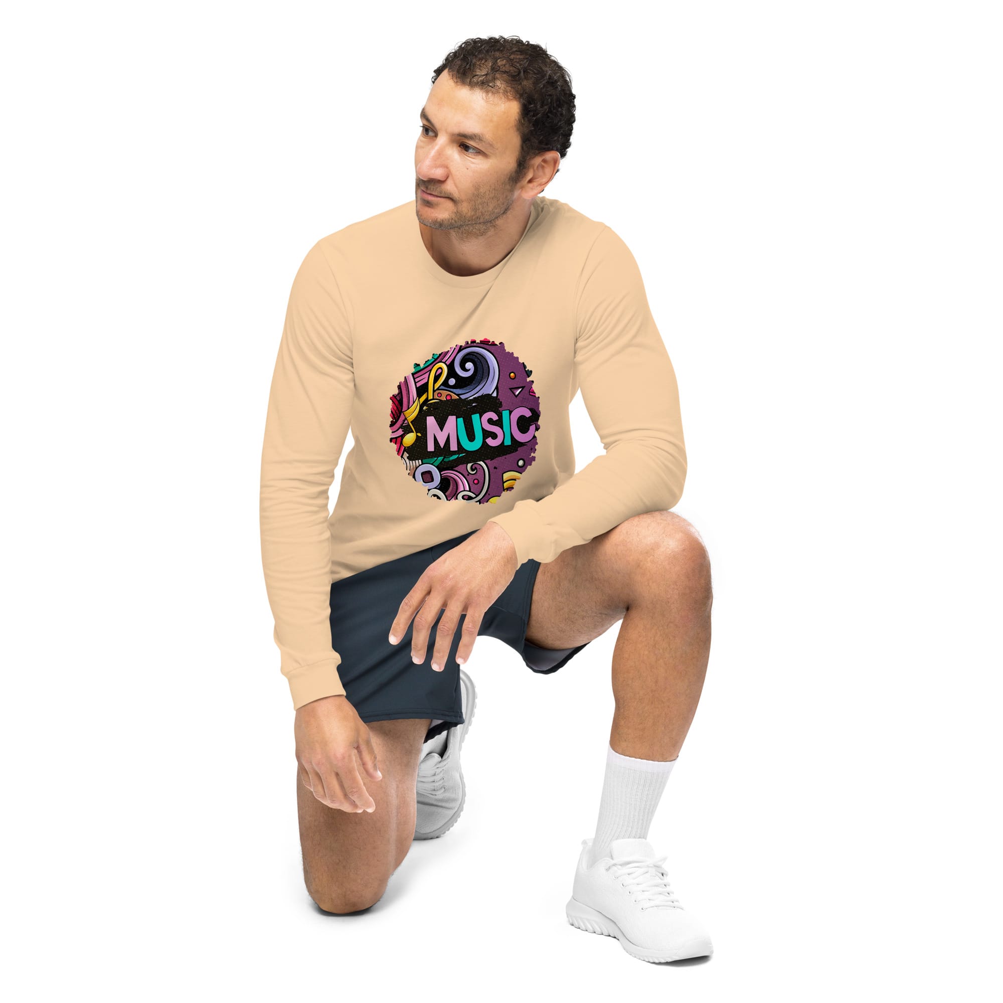 Camiseta Manga Larga Unisex Music Pixel Art - Imagen 29