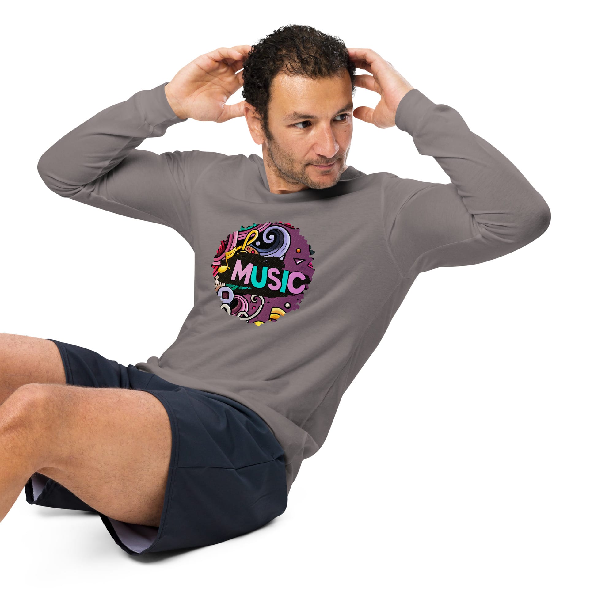 Camiseta Manga Larga Unisex Music Pixel Art - Imagen 22