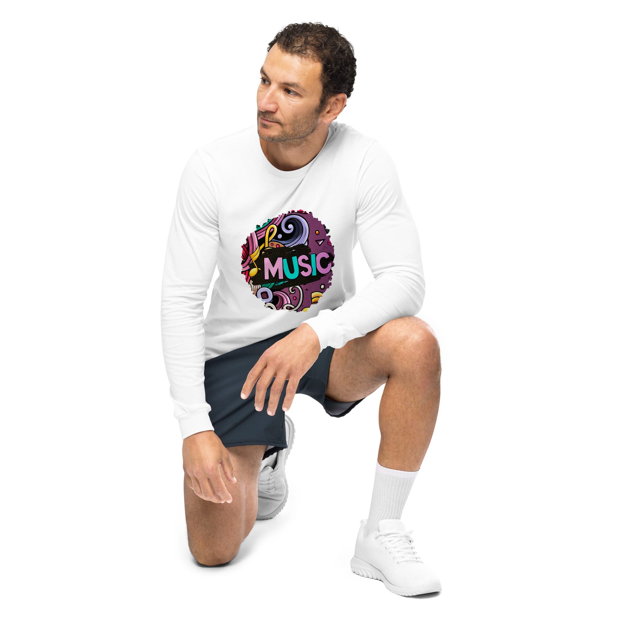 Camiseta Manga Larga Unisex Music Pixel Art - Imagen 32