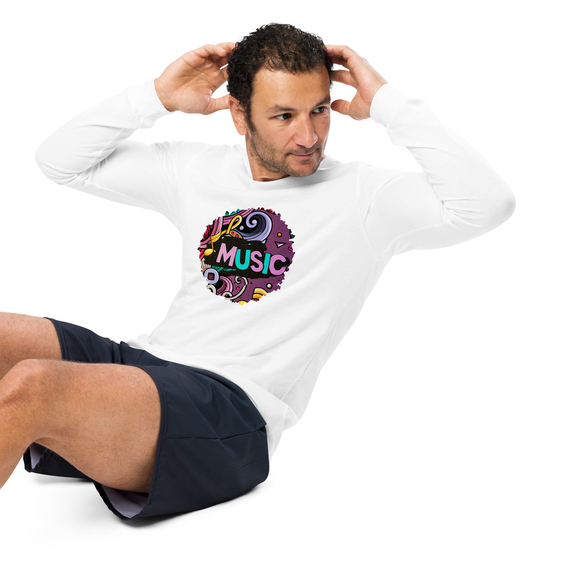 Camiseta Manga Larga Unisex Music Pixel Art - Imagen 33