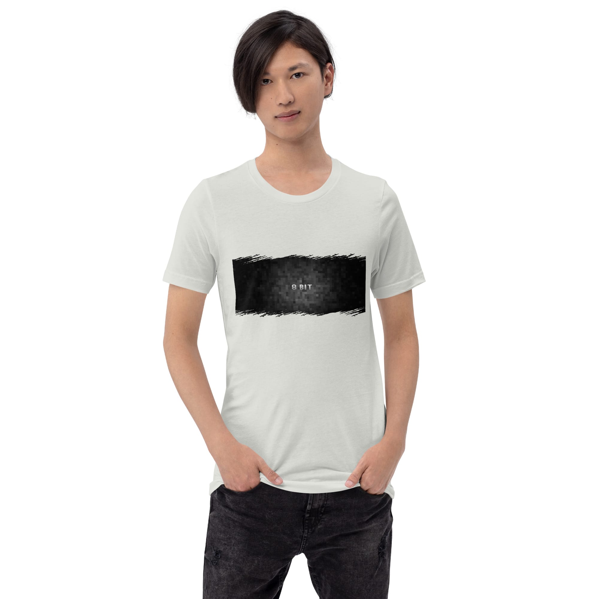 Camiseta de Manga Corta Unisex 8 BIT Black & White - Imagen 37