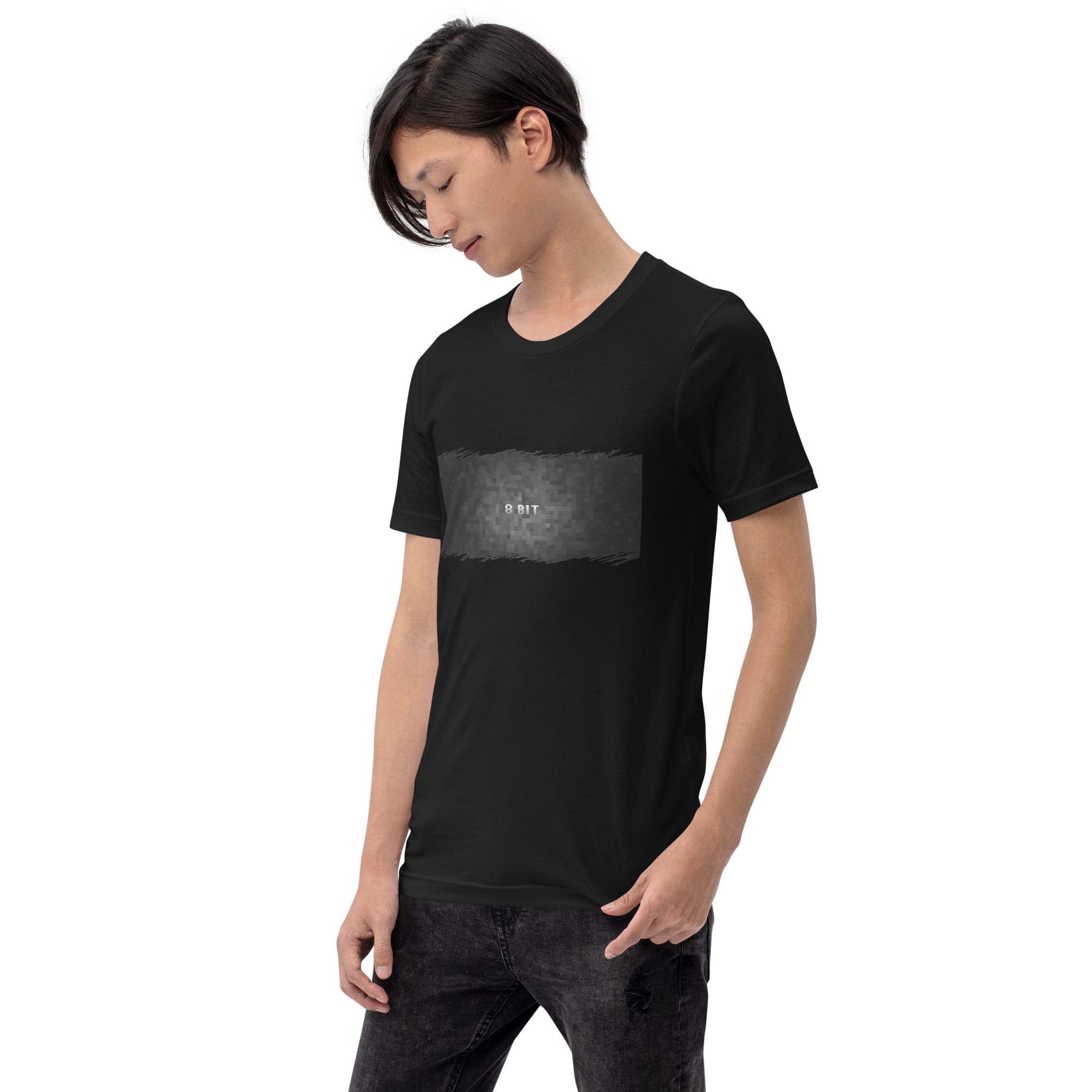 Camiseta de Manga Corta Unisex 8 BIT Black & White - Imagen 9