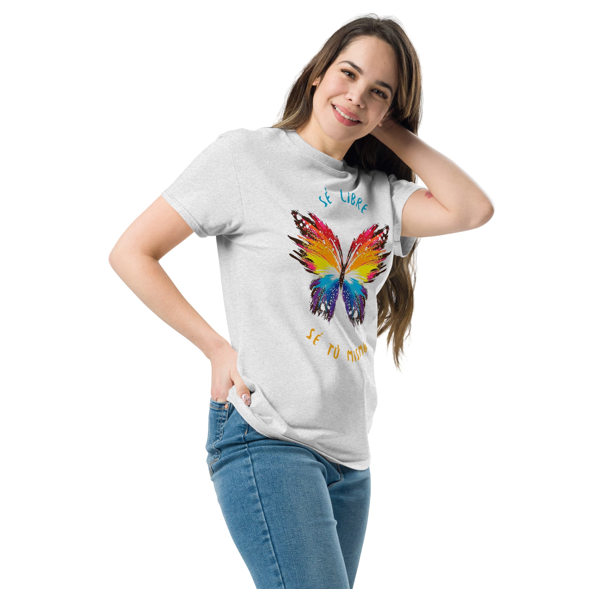 Camiseta Clásica Unisex Butterfly Sé Libre - Imagen 41