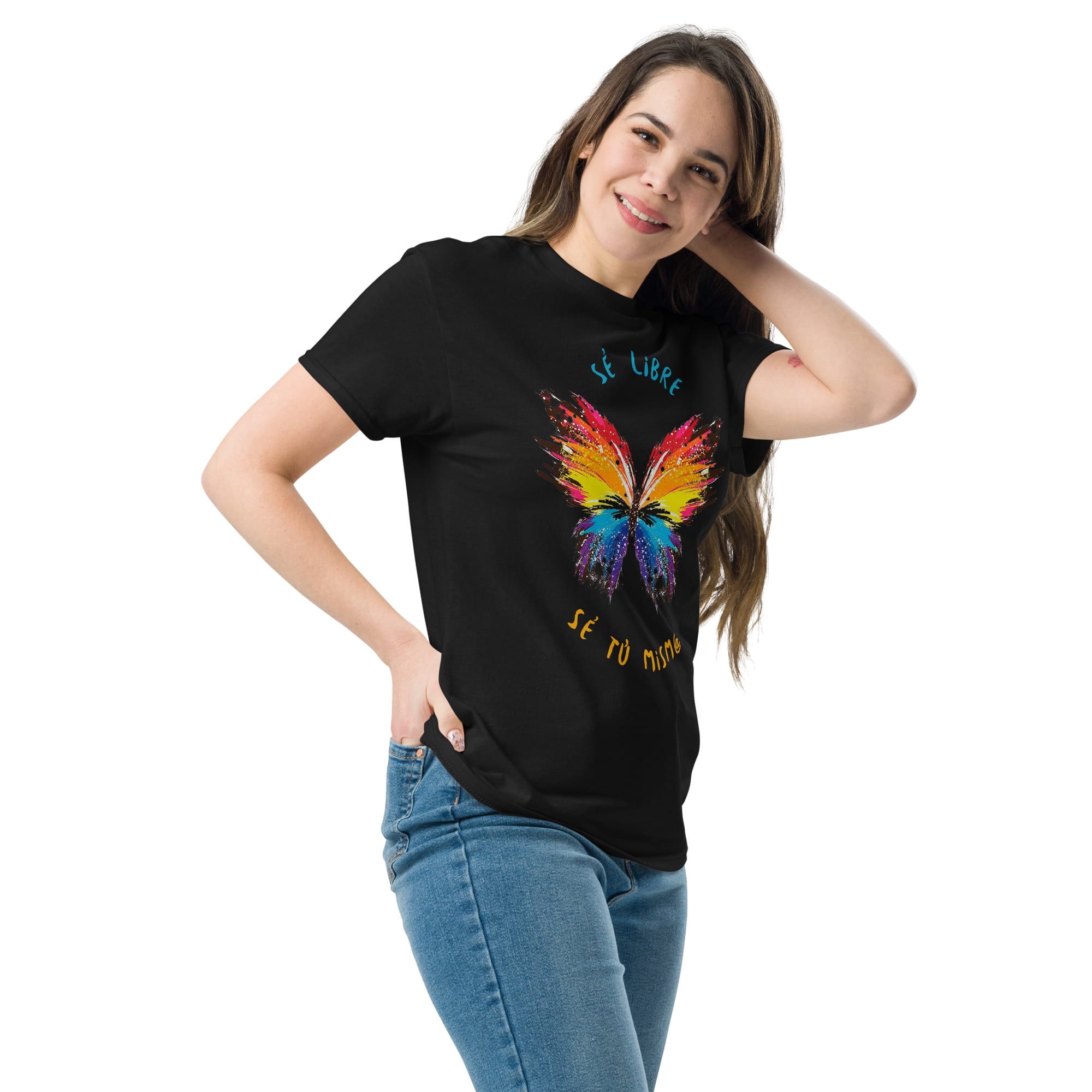 Camiseta Clásica Unisex Butterfly Sé Libre - Imagen 8