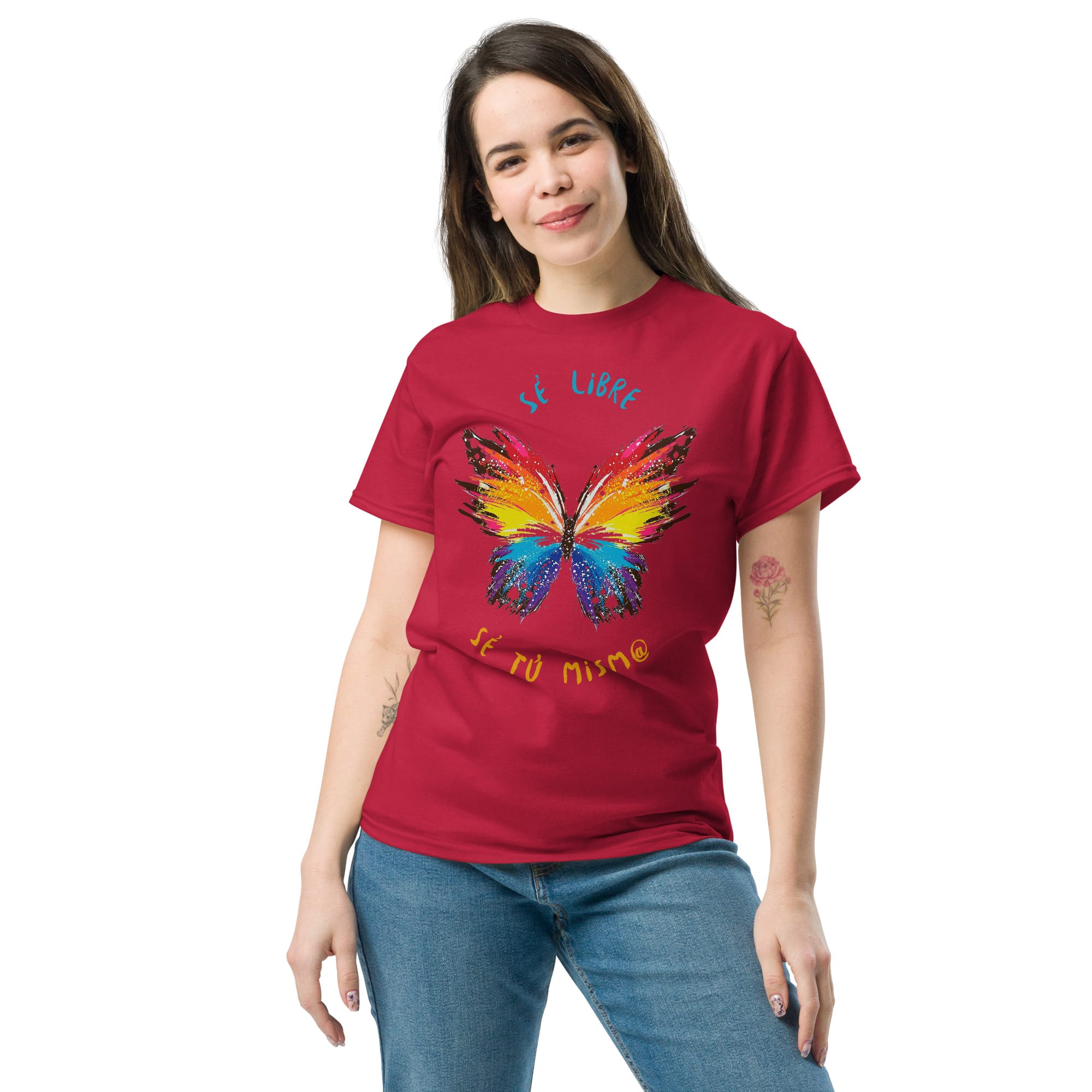 Camiseta Clásica Unisex Butterfly Sé Libre - Imagen 16