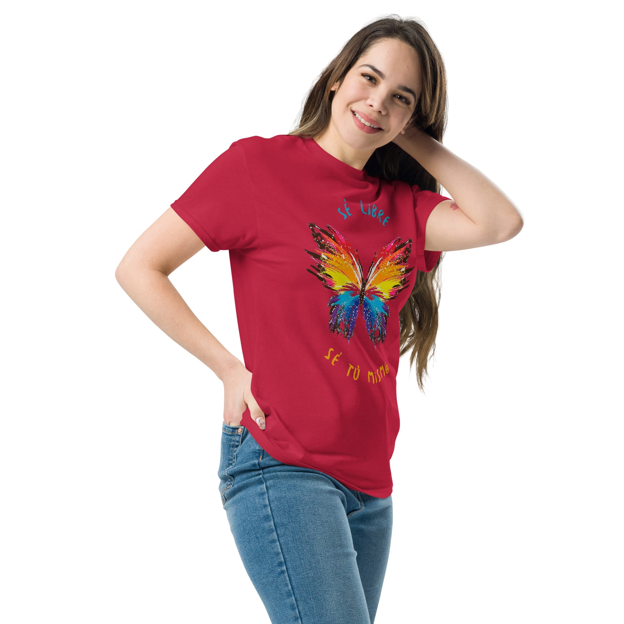 Camiseta Clásica Unisex Butterfly Sé Libre - Imagen 17