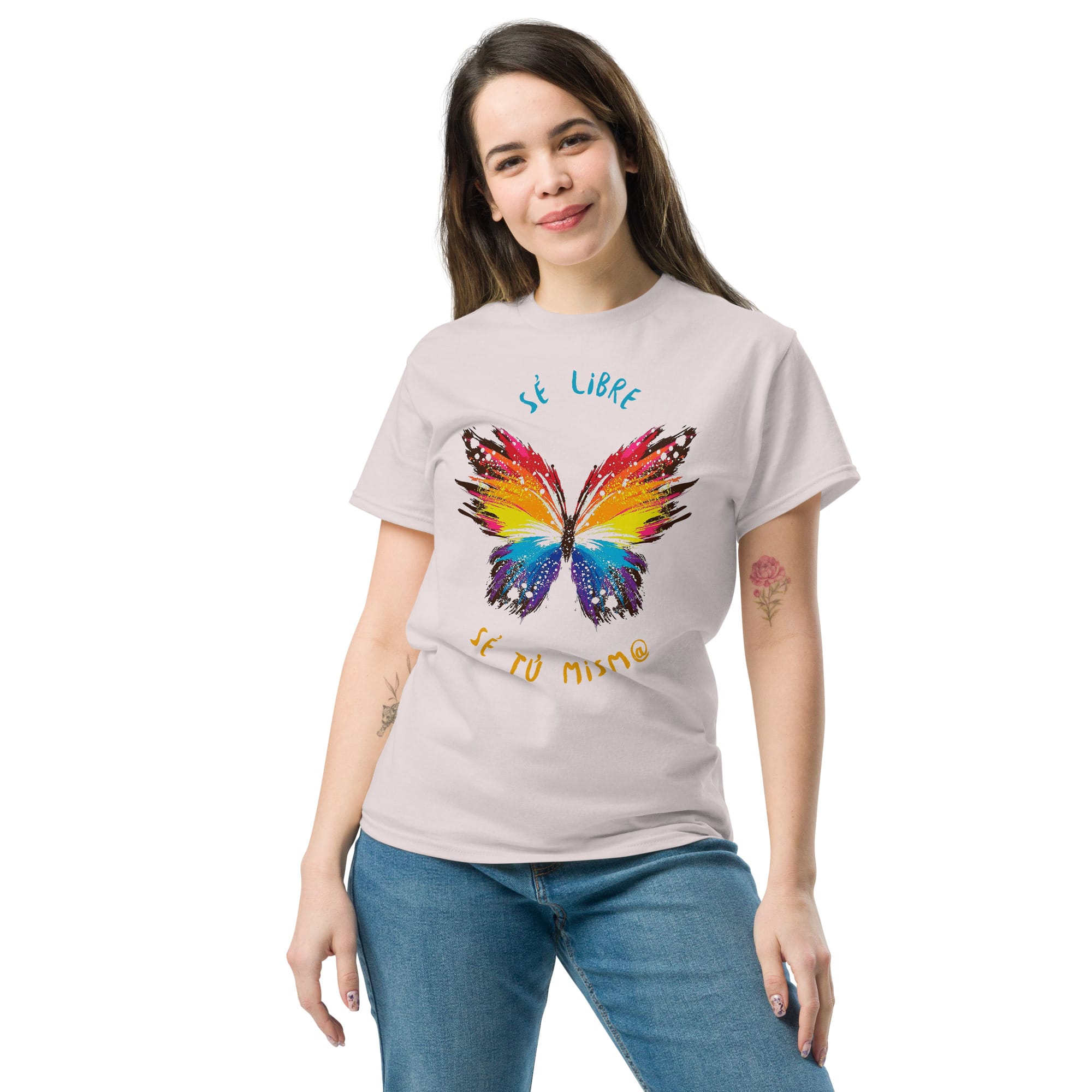 Camiseta Clásica Unisex Butterfly Sé Libre - Imagen 34