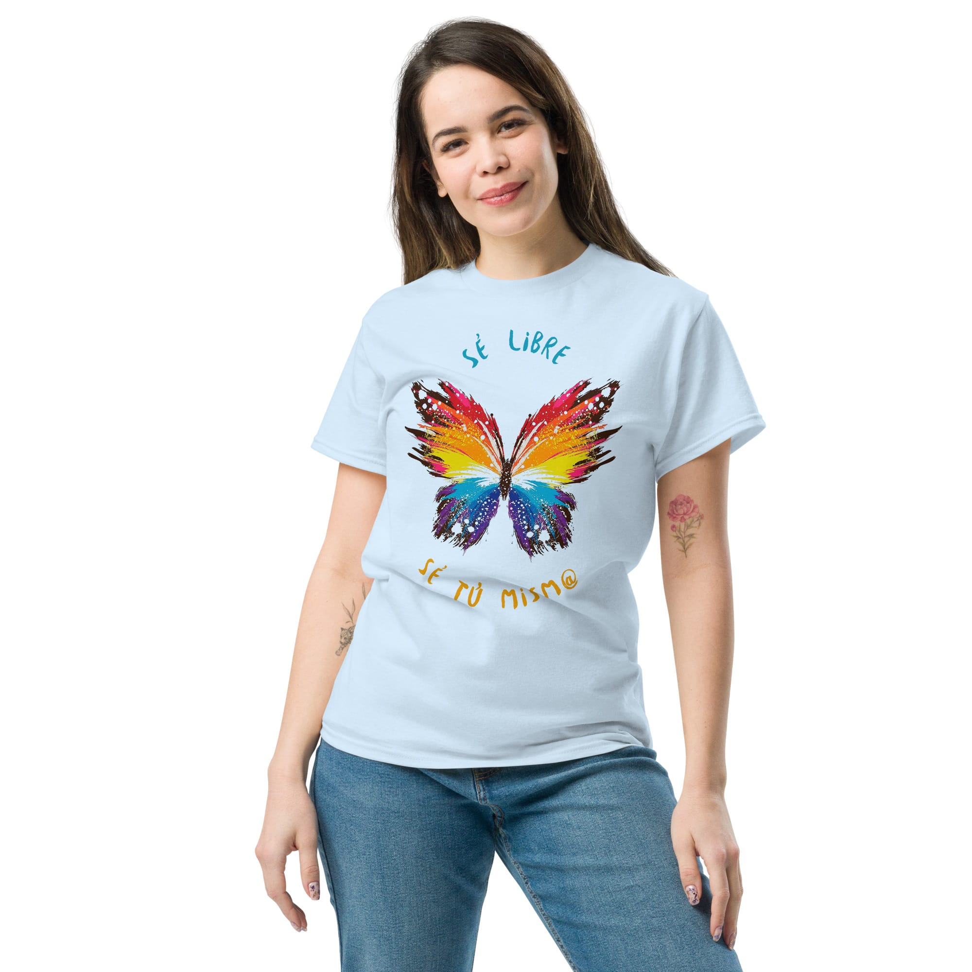 Camiseta Clásica Unisex Butterfly Sé Libre - Imagen 37