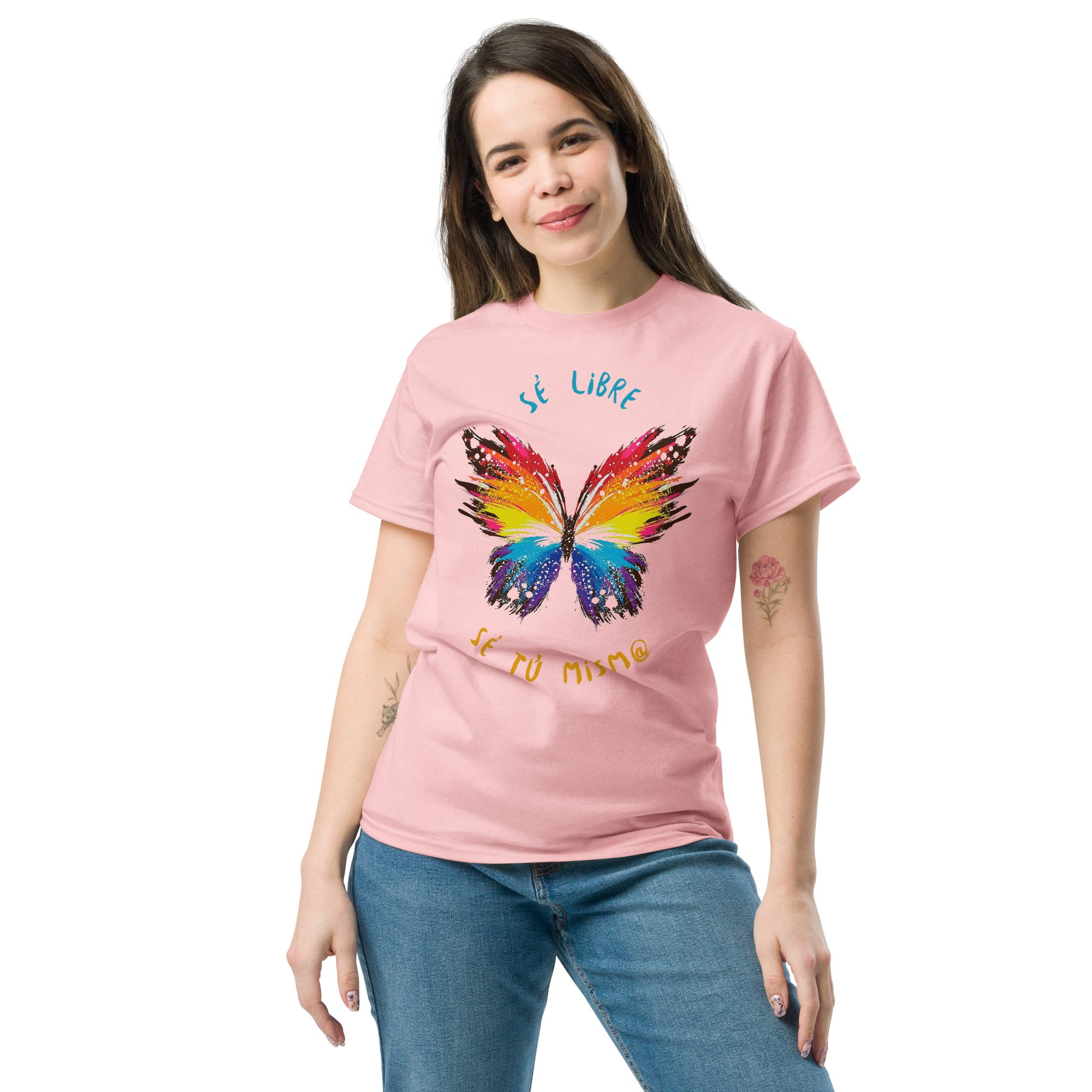 Camiseta Clásica Unisex Butterfly Sé Libre - Imagen 31