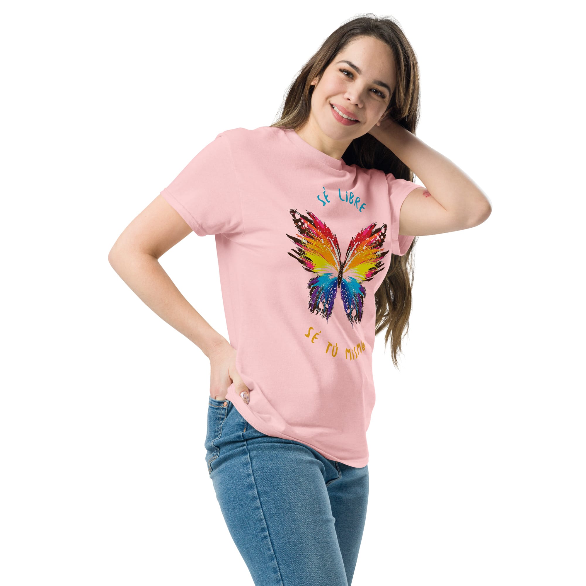 Camiseta Clásica Unisex Butterfly Sé Libre - Imagen 32