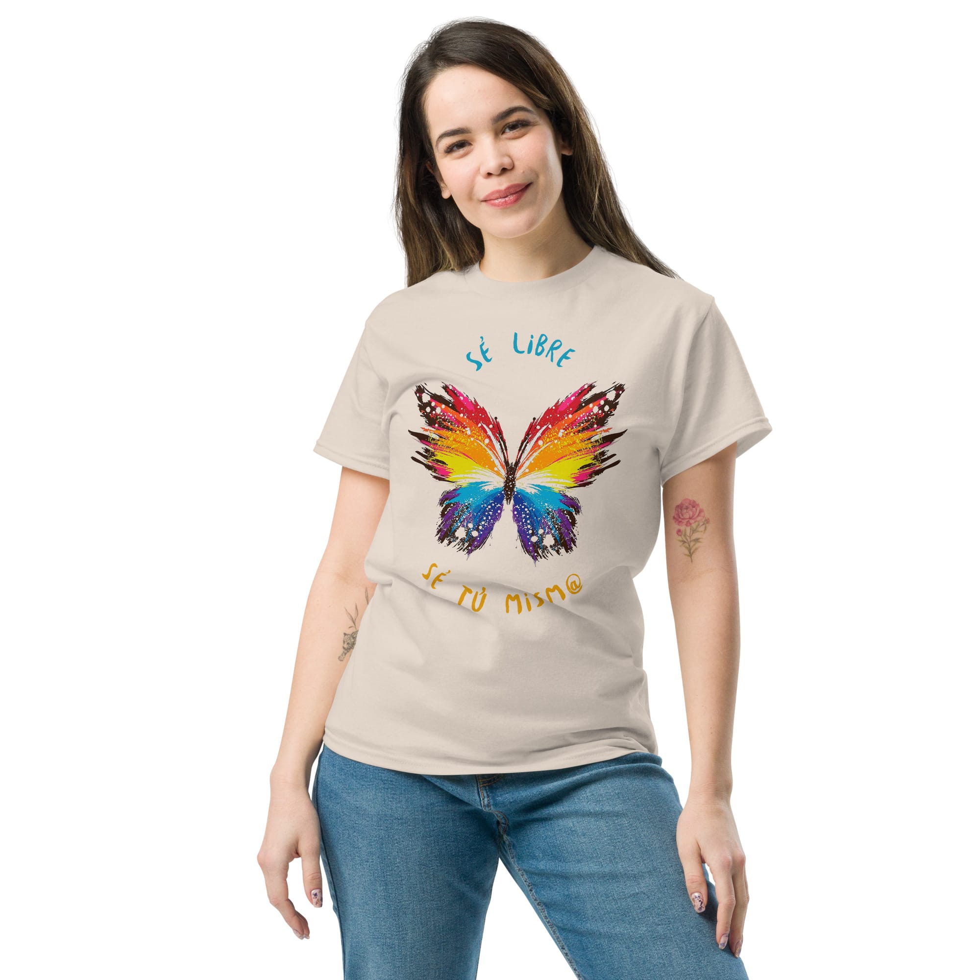 Camiseta Clásica Unisex Butterfly Sé Libre - Imagen 25