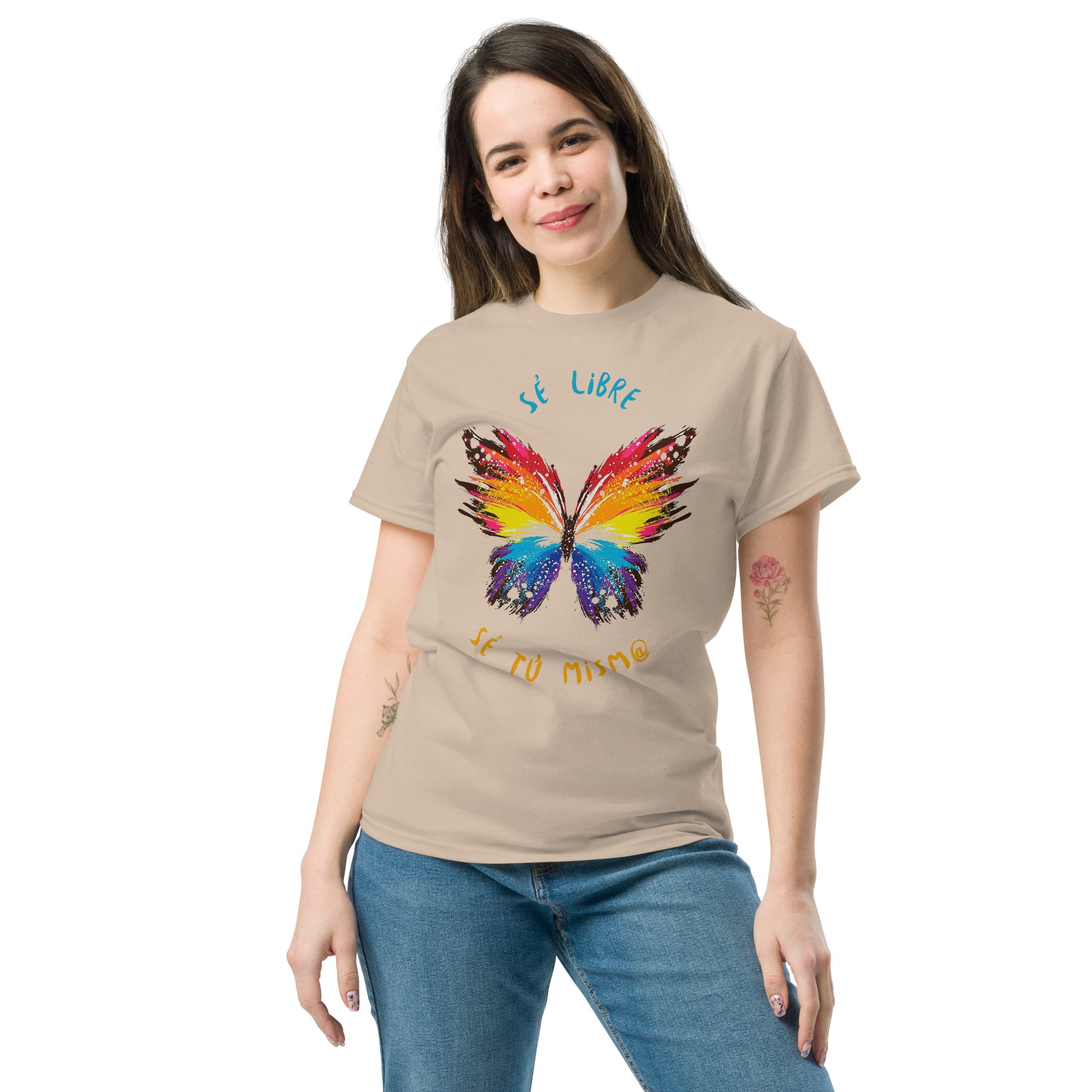 Camiseta Clásica Unisex Butterfly Sé Libre - Imagen 22