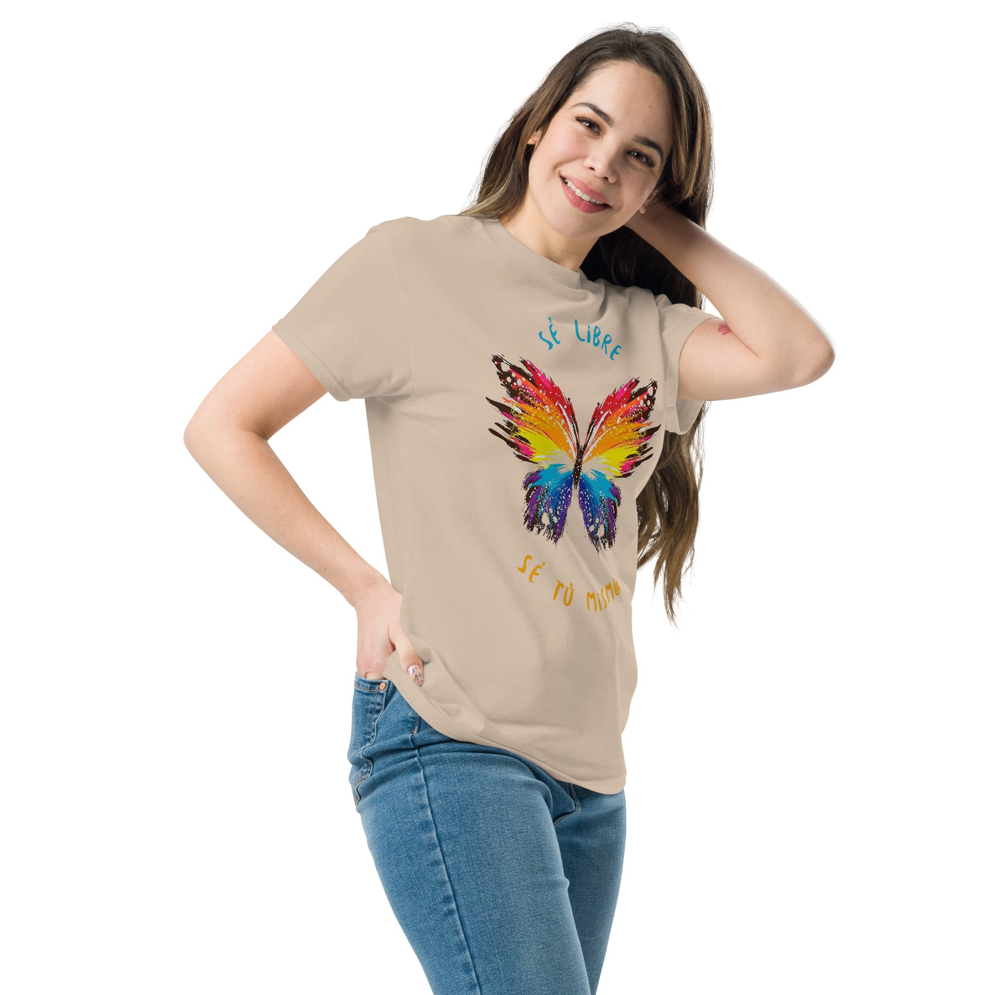 Camiseta Clásica Unisex Butterfly Sé Libre - Imagen 23