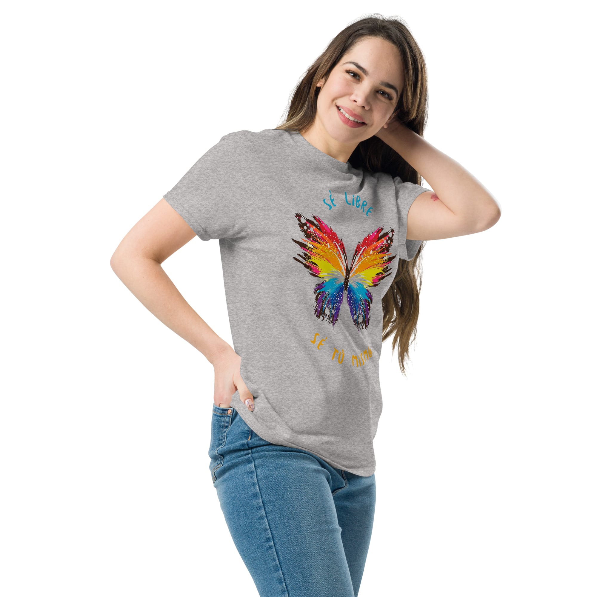 Camiseta Clásica Unisex Butterfly Sé Libre - Imagen 20