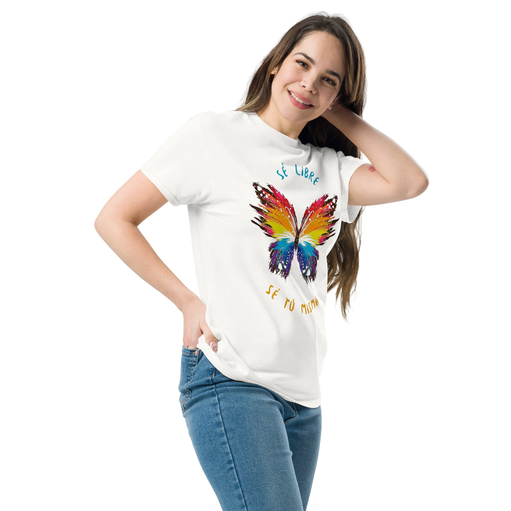 Camiseta Clásica Unisex Butterfly Sé Libre - Imagen 44