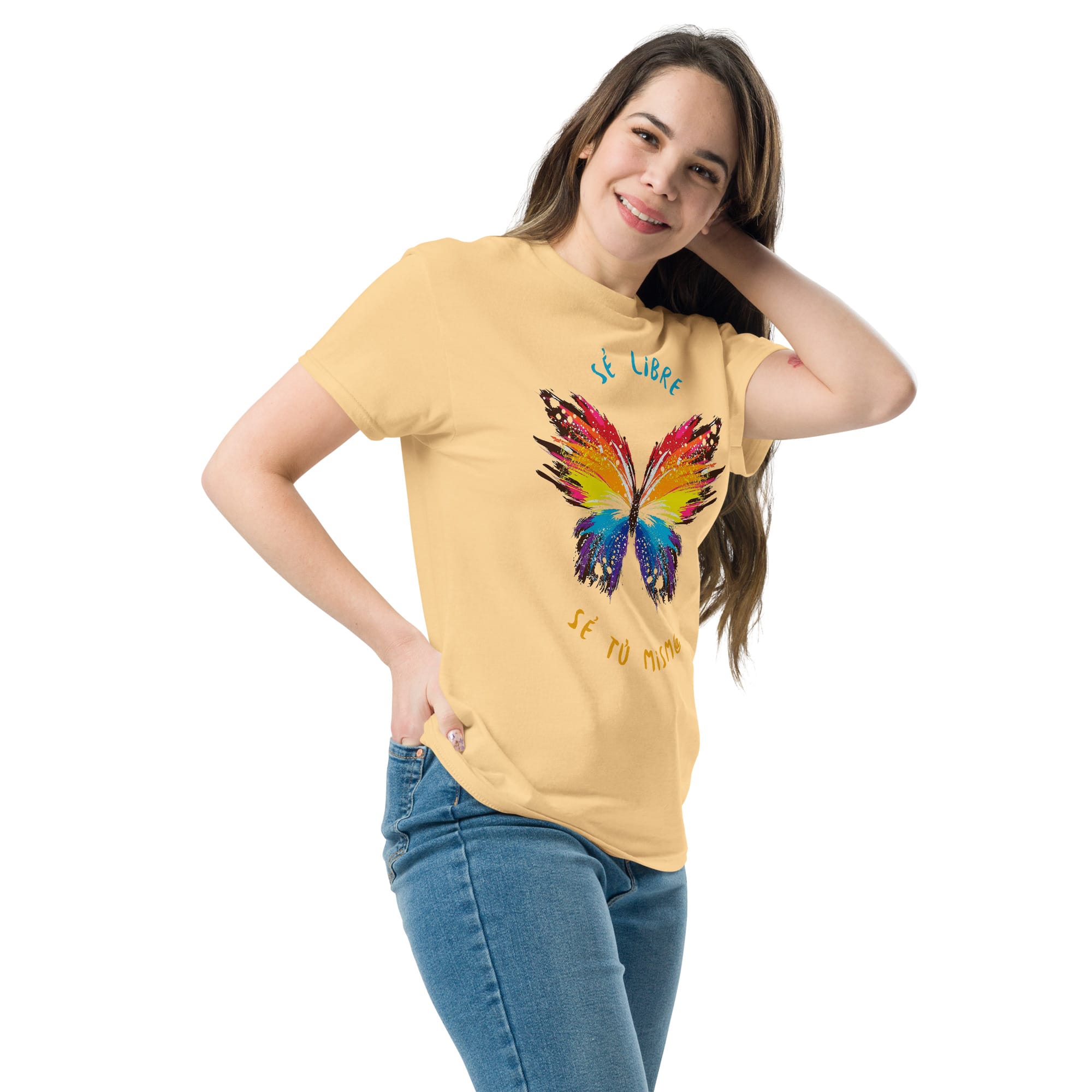 Camiseta Clásica Unisex Butterfly Sé Libre - Imagen 30