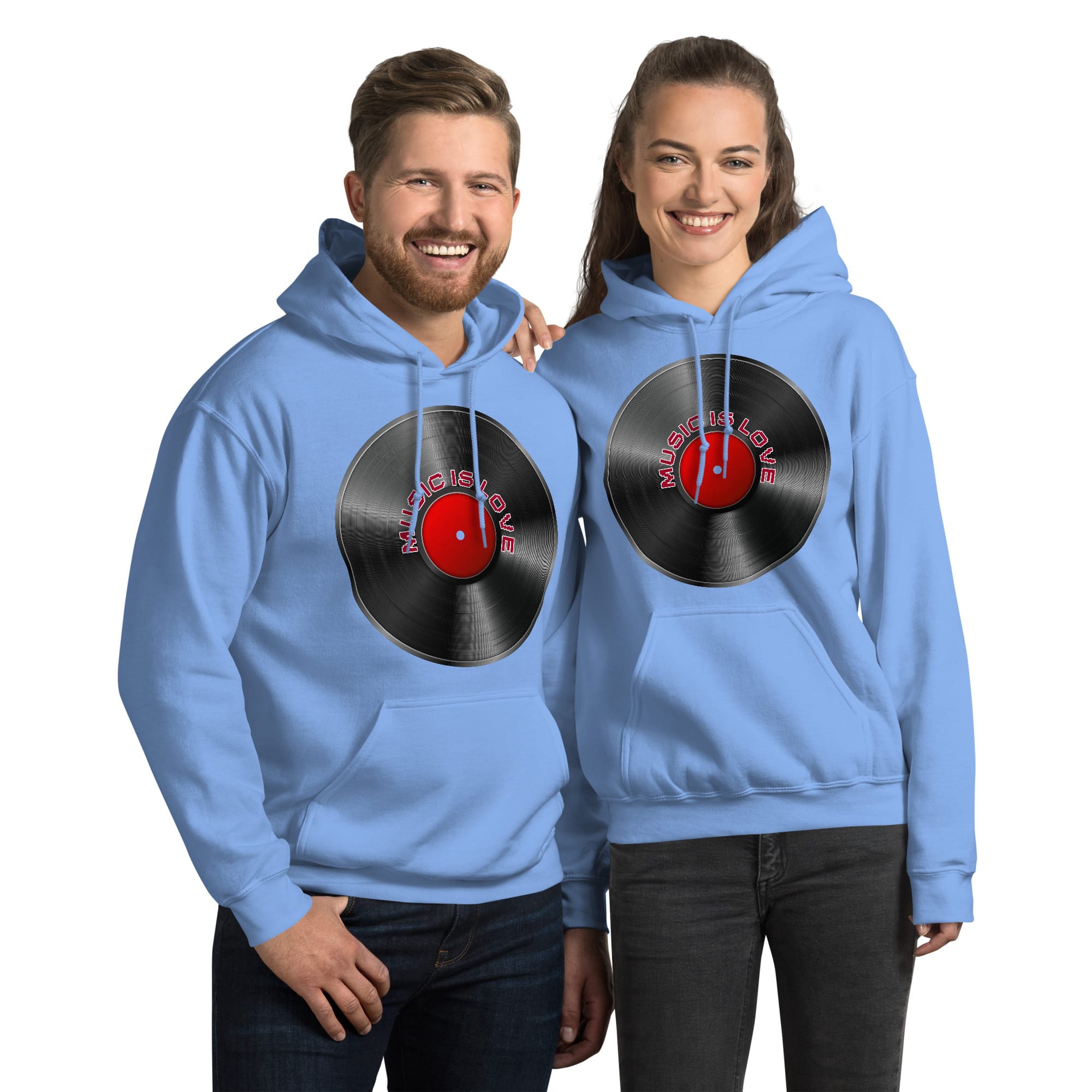 Sudadera Invierno con Capucha Unisex Disco 45 rpm - Imagen 12