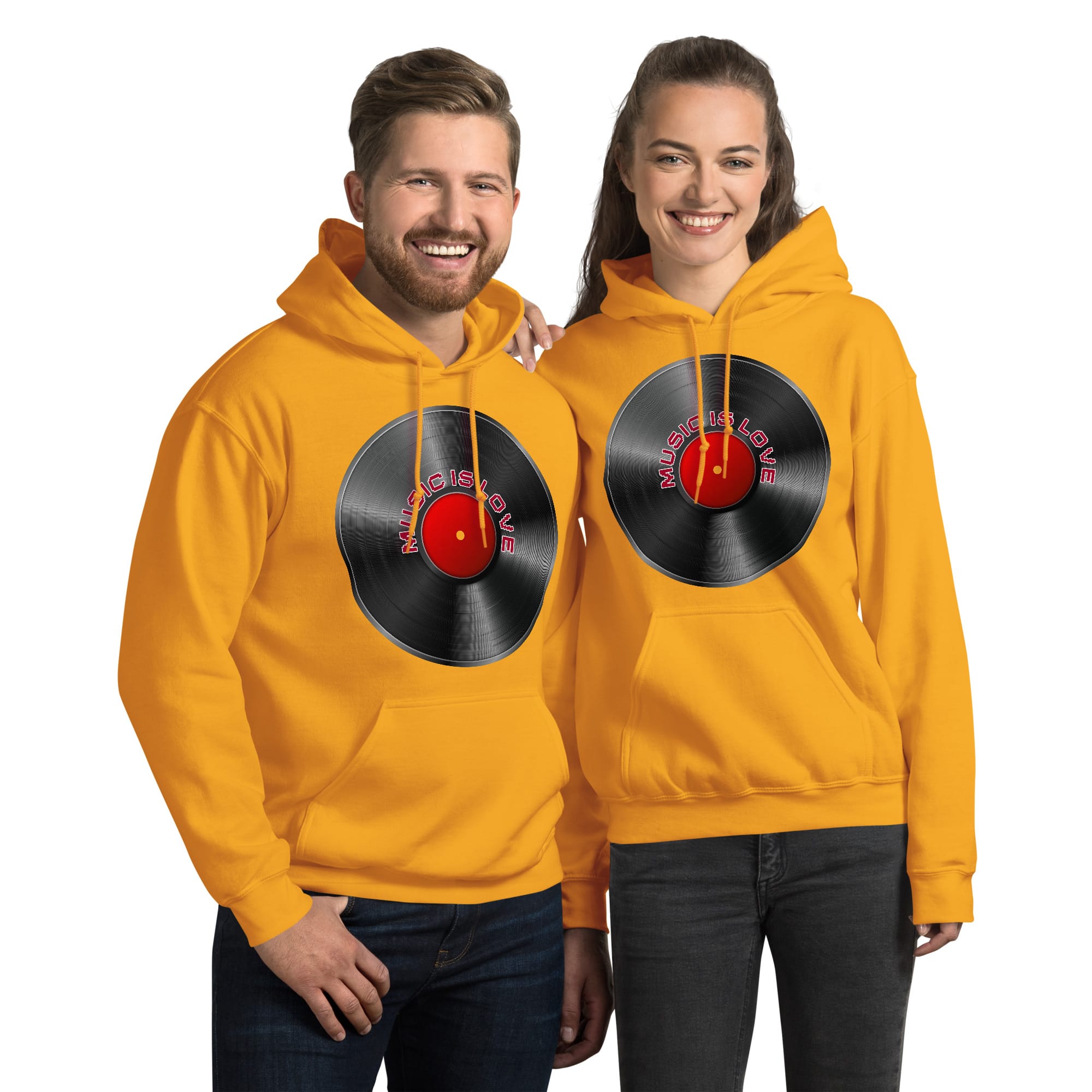Sudadera Invierno con Capucha Unisex Disco 45 rpm - Imagen 13
