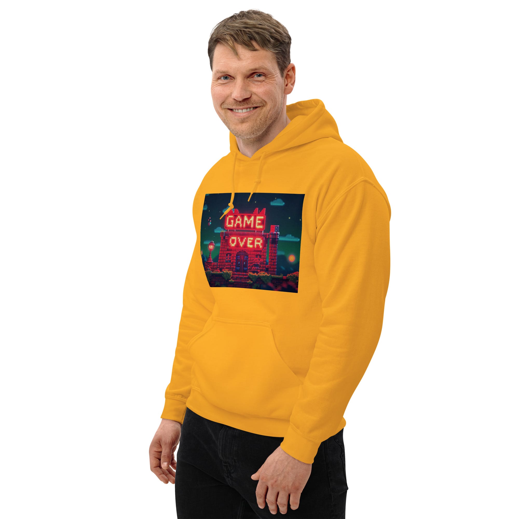 Sudadera Invierno con Capucha Unisex House Game Over - Imagen 43