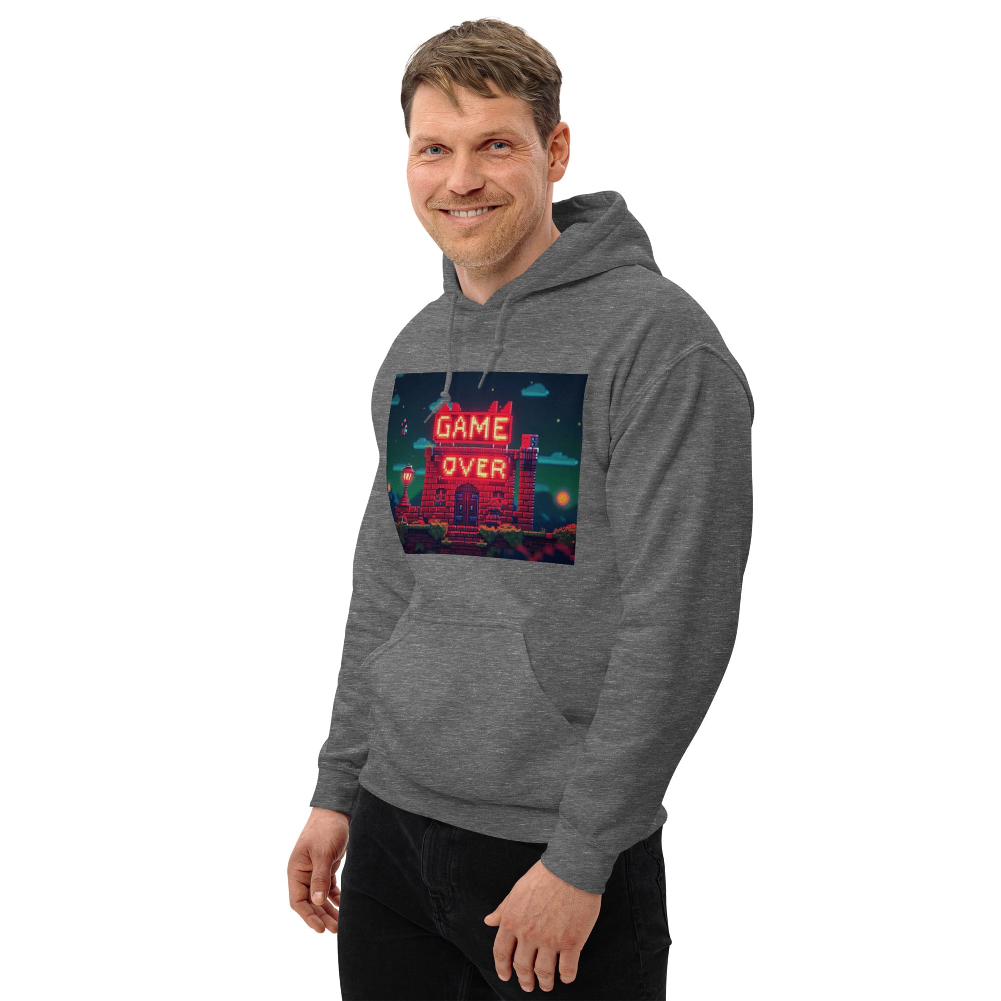 Sudadera Invierno con Capucha Unisex House Game Over - Imagen 23