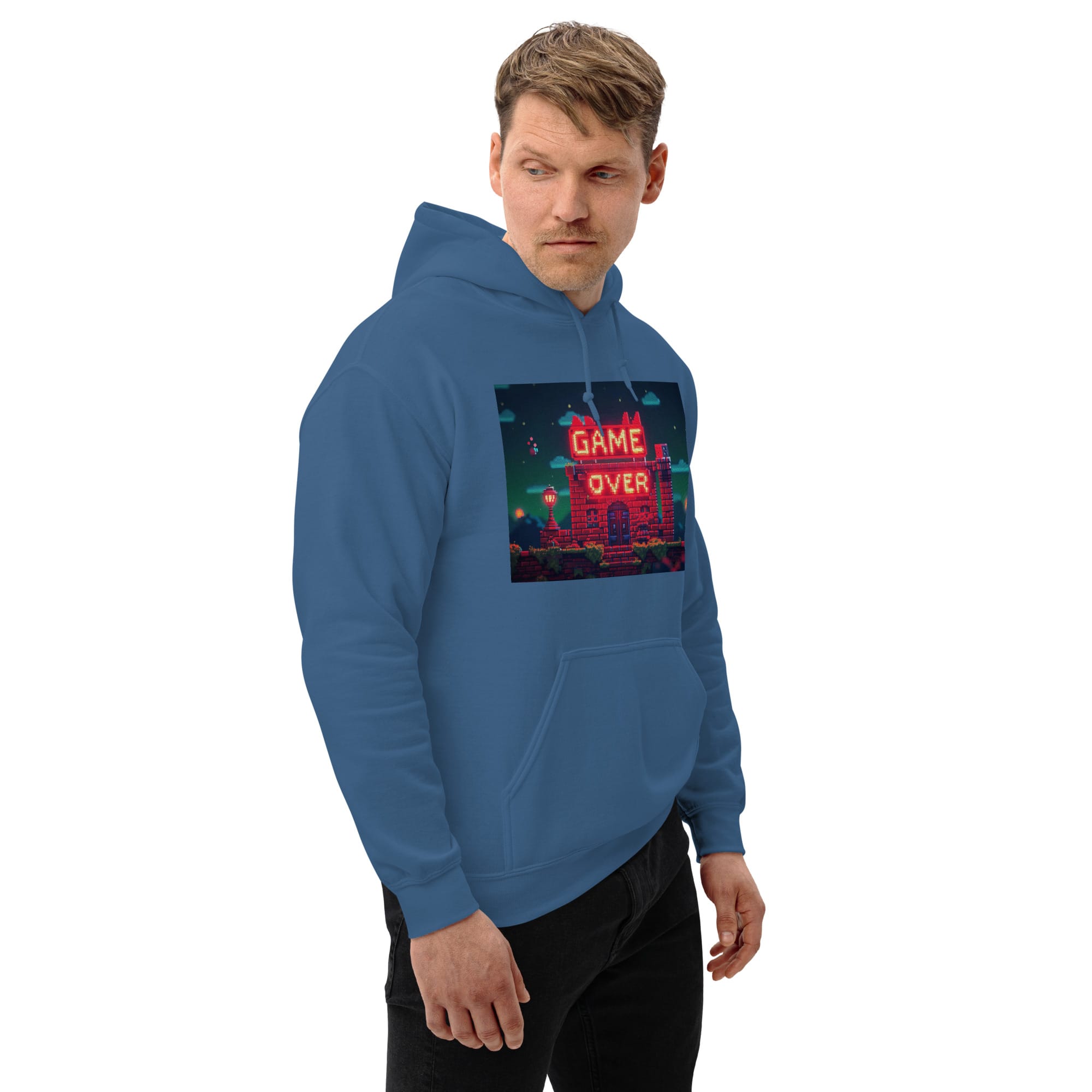 Sudadera Invierno con Capucha Unisex House Game Over - Imagen 16