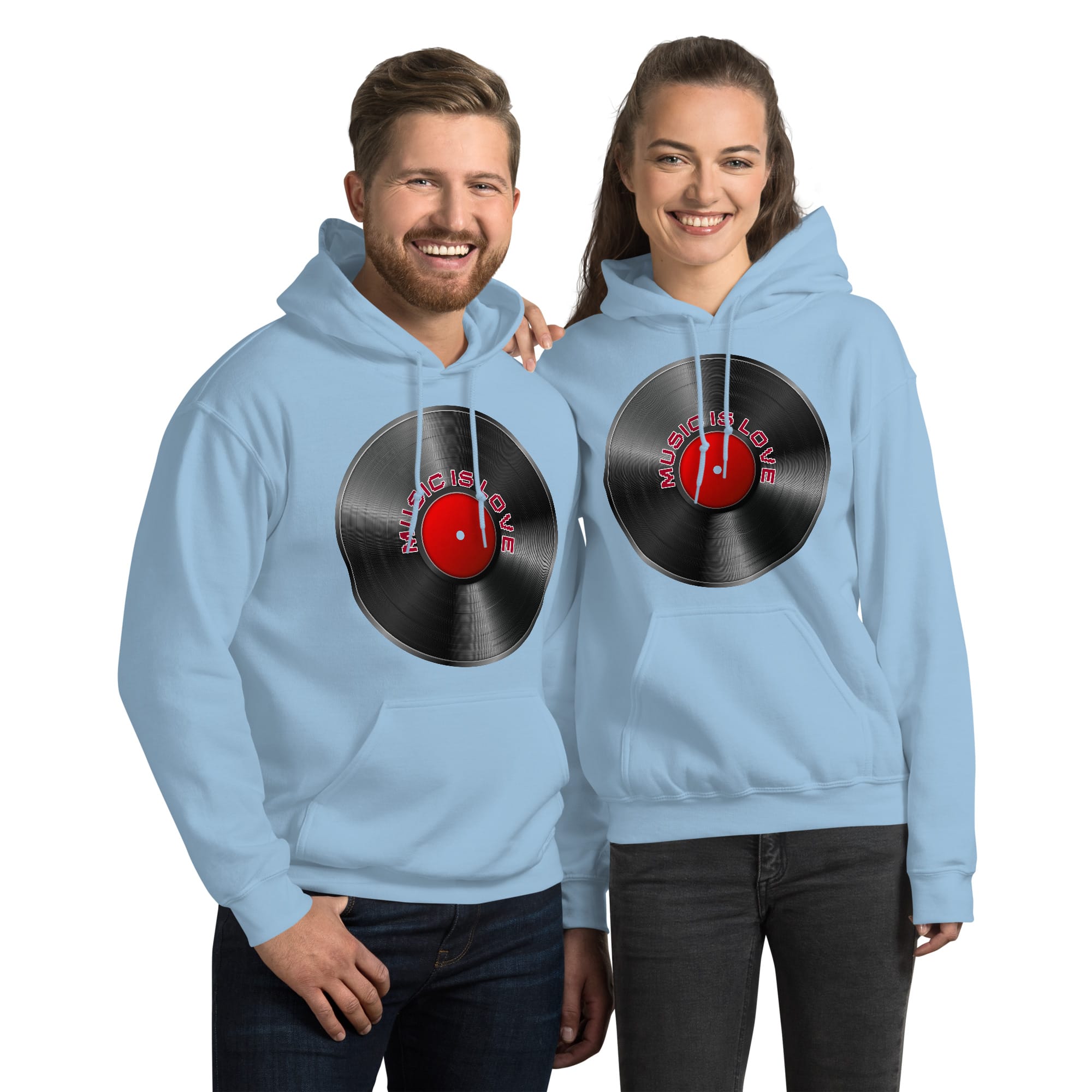 Sudadera Invierno con Capucha Unisex Disco 45 rpm - Imagen 14