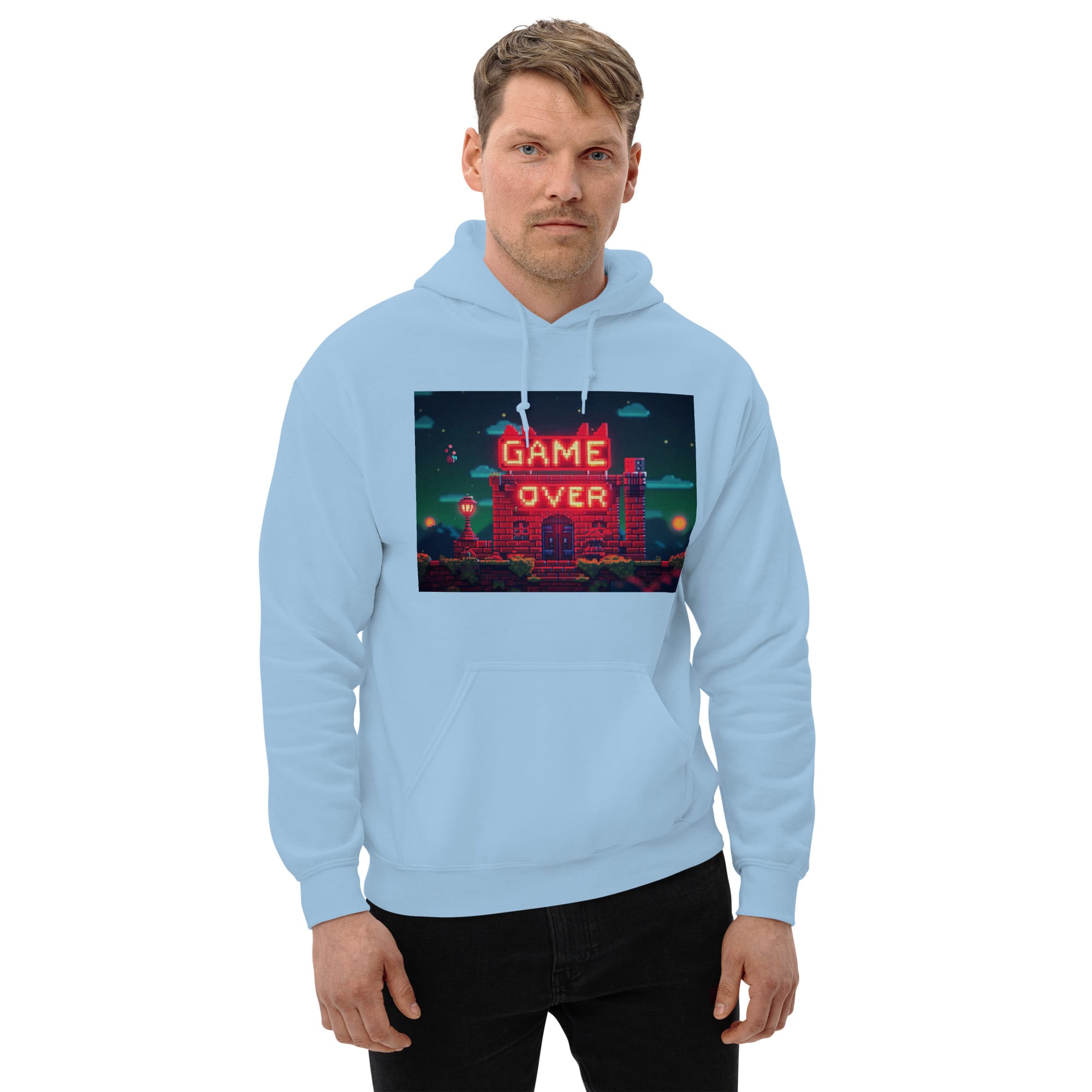 Sudadera Invierno con Capucha Unisex House Game Over - Imagen 45