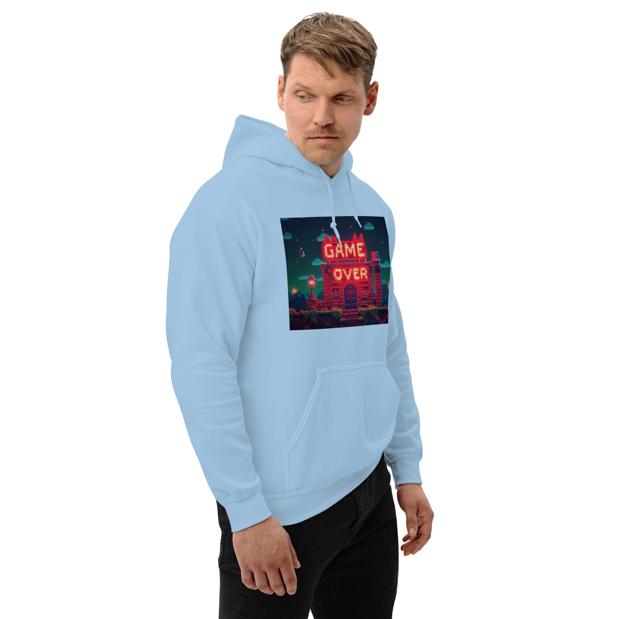 Sudadera Invierno con Capucha Unisex House Game Over - Imagen 48