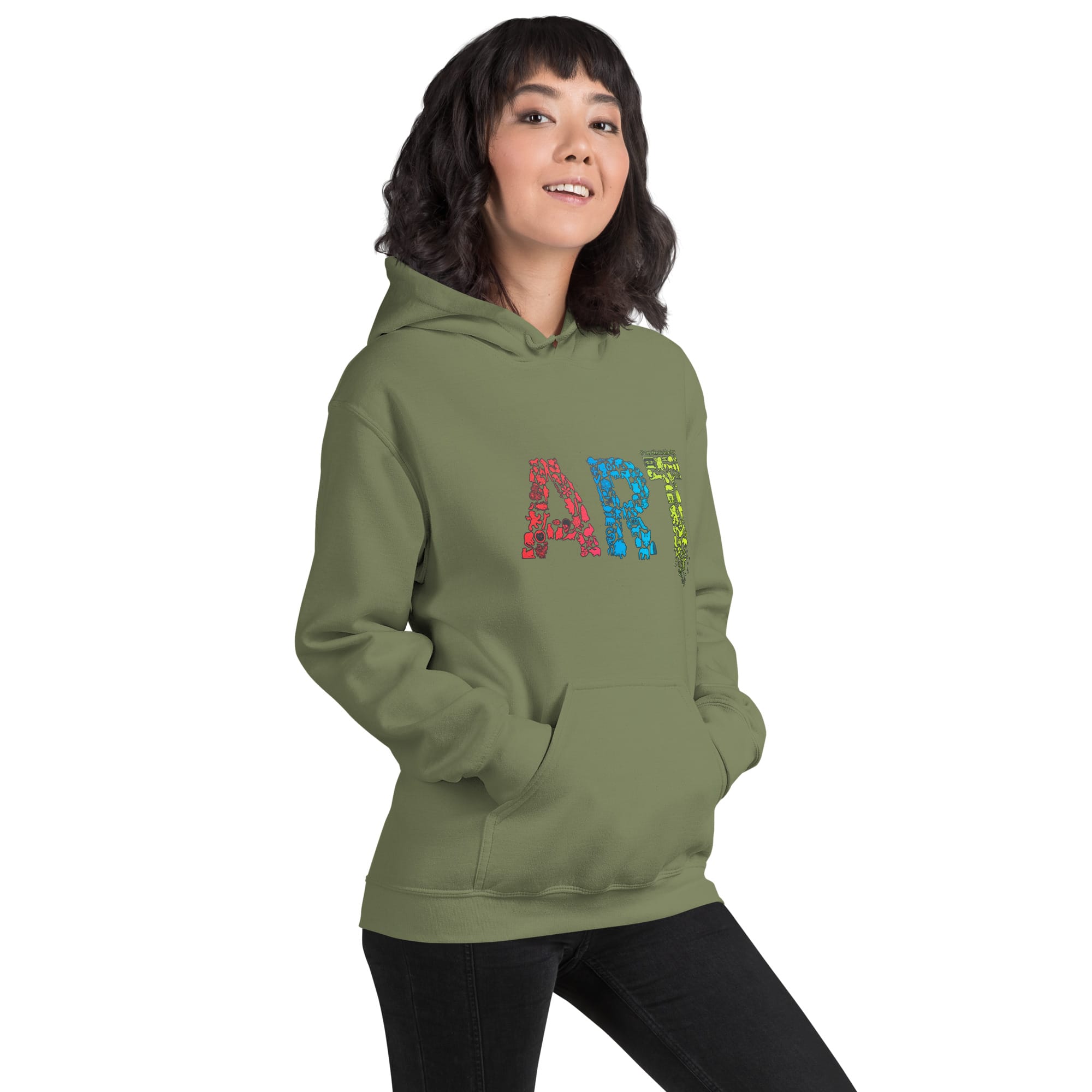 Sudadera Invierno con Capucha Unisex Art - Imagen 33