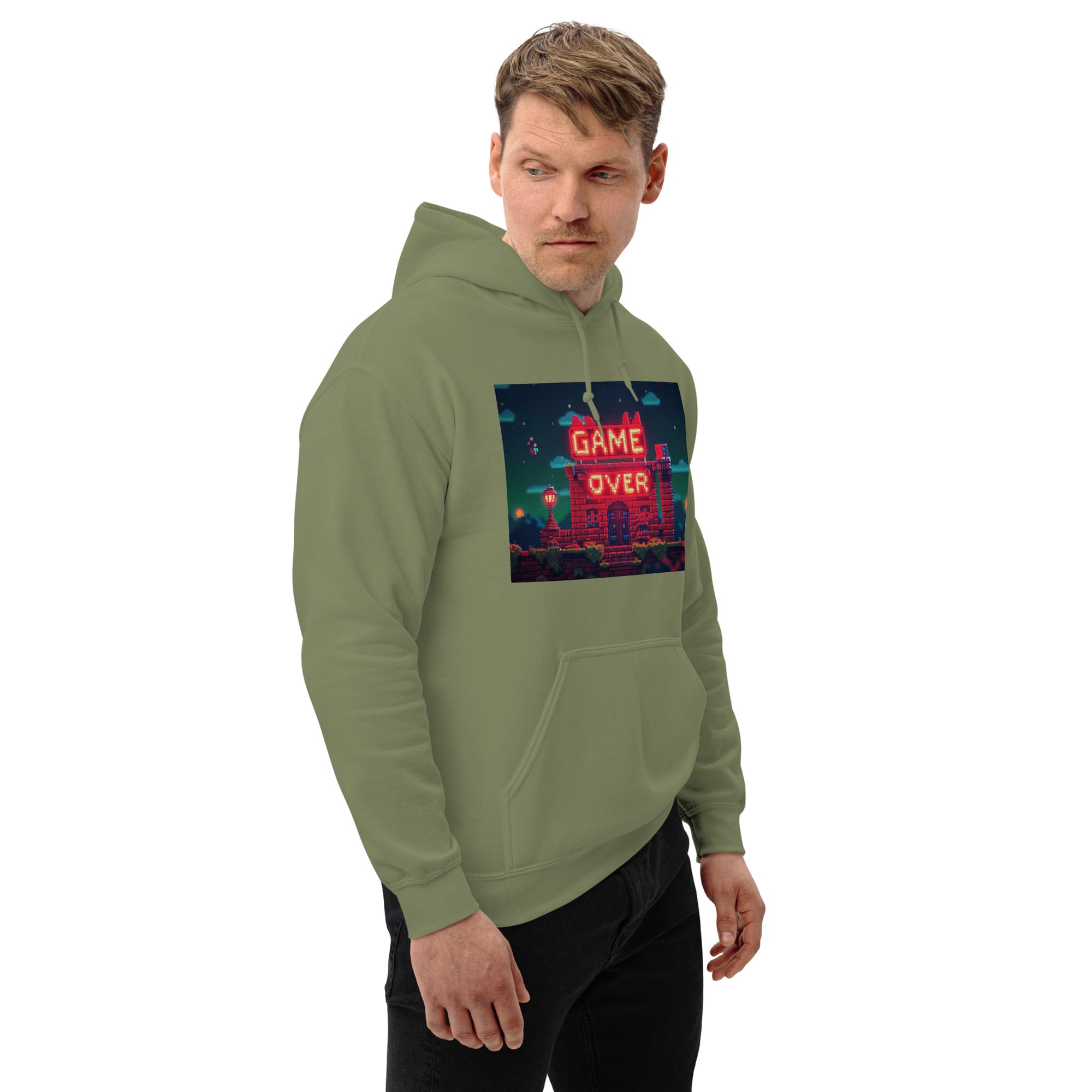 Sudadera Invierno con Capucha Unisex House Game Over - Imagen 36