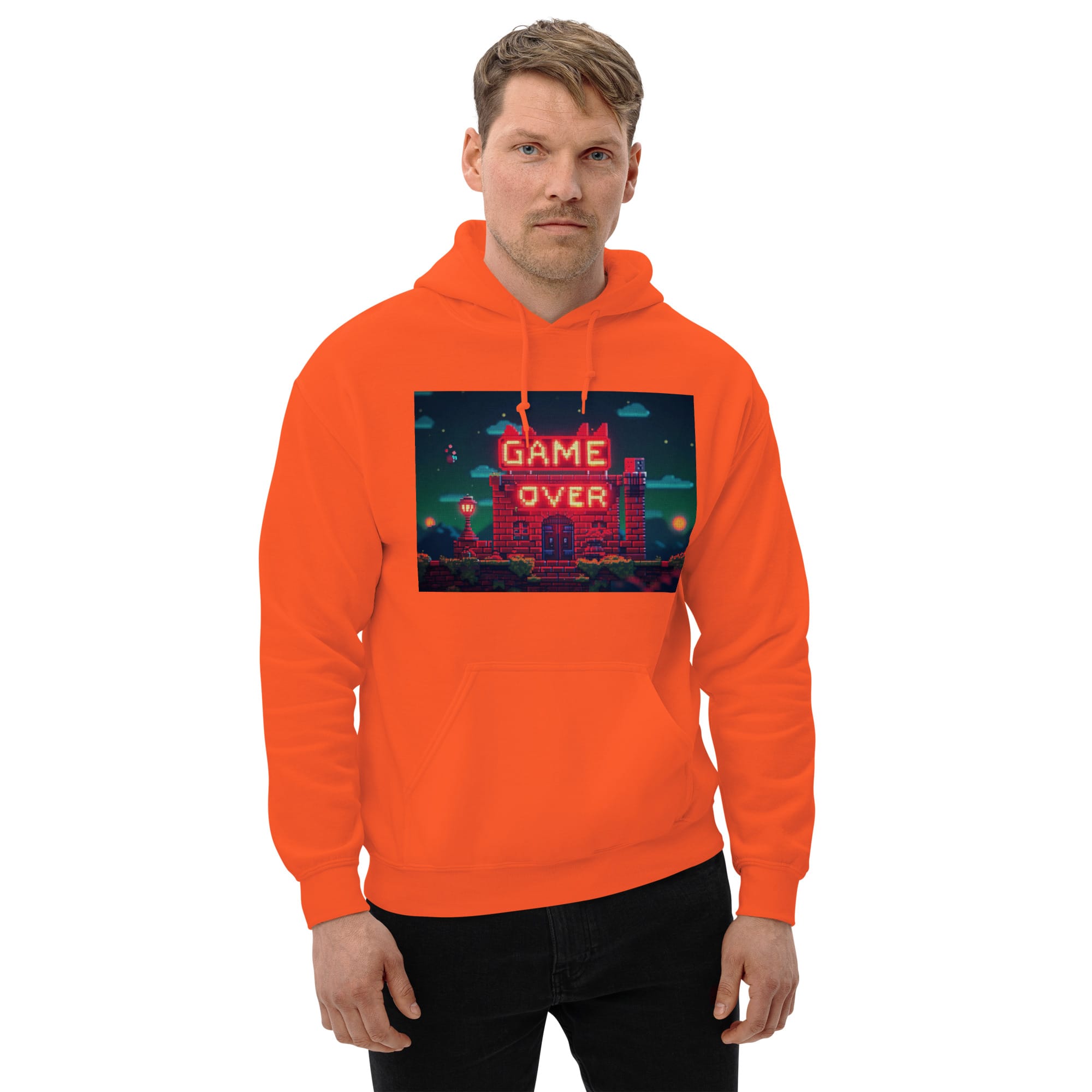 Sudadera Invierno con Capucha Unisex House Game Over - Imagen 29