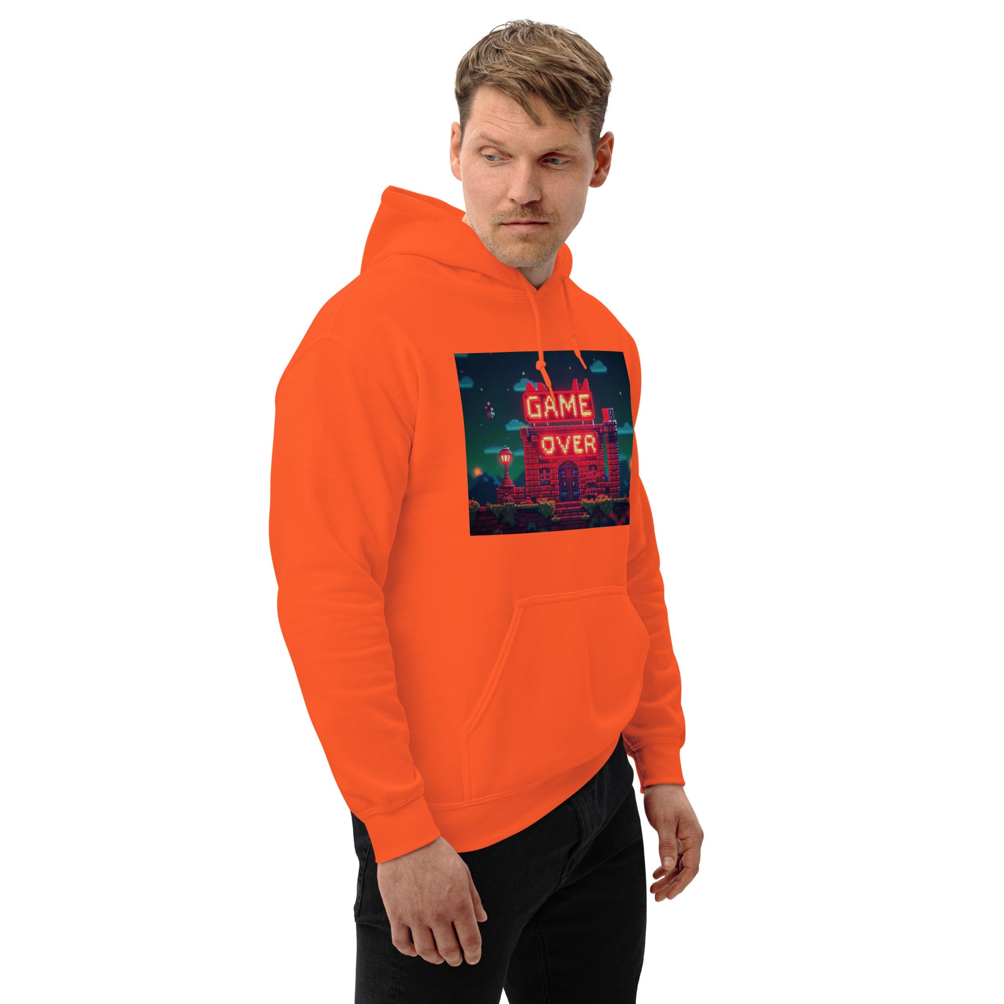 Sudadera Invierno con Capucha Unisex House Game Over - Imagen 31