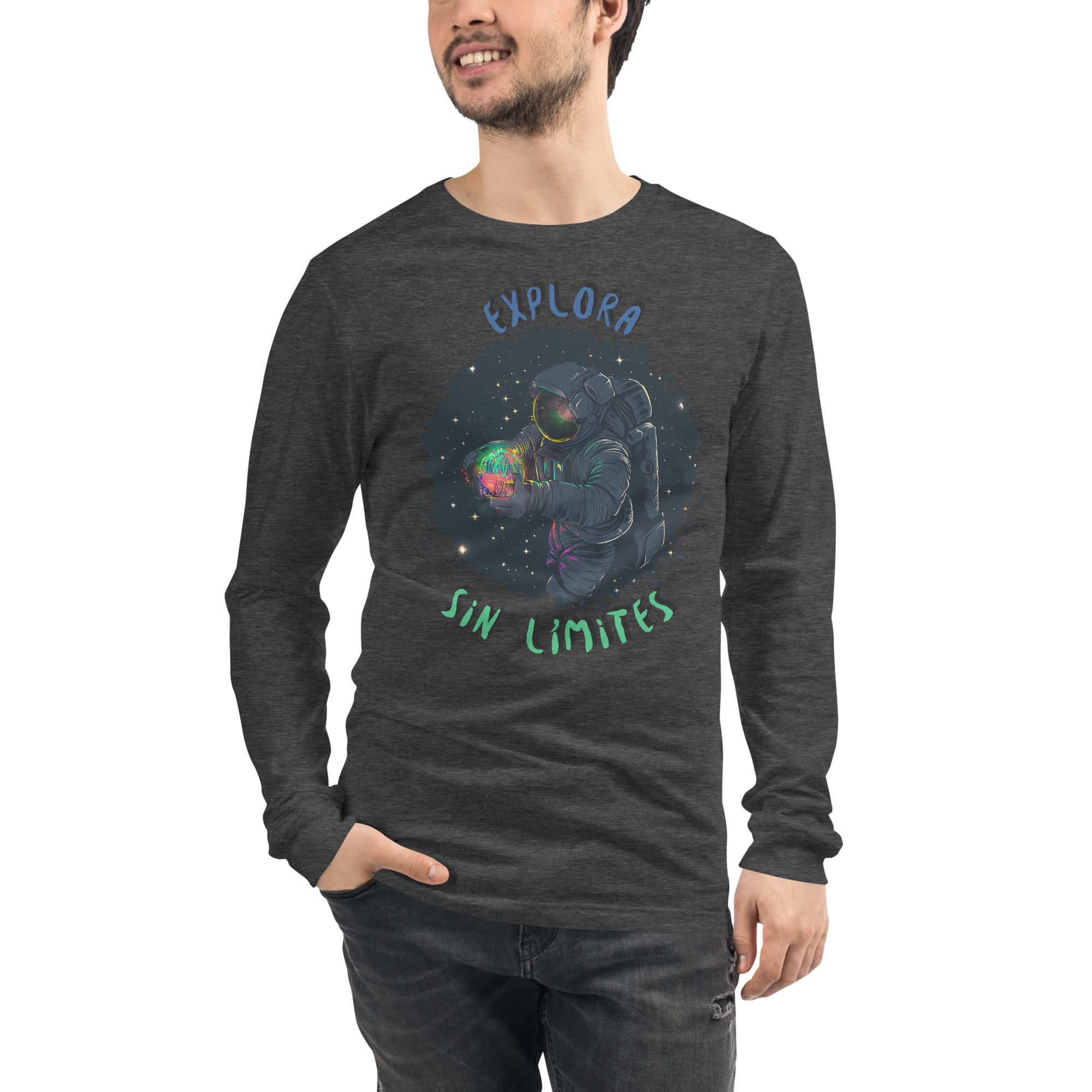 Camiseta Manga Larga Unisex BLACK SPACE - Imagen 10