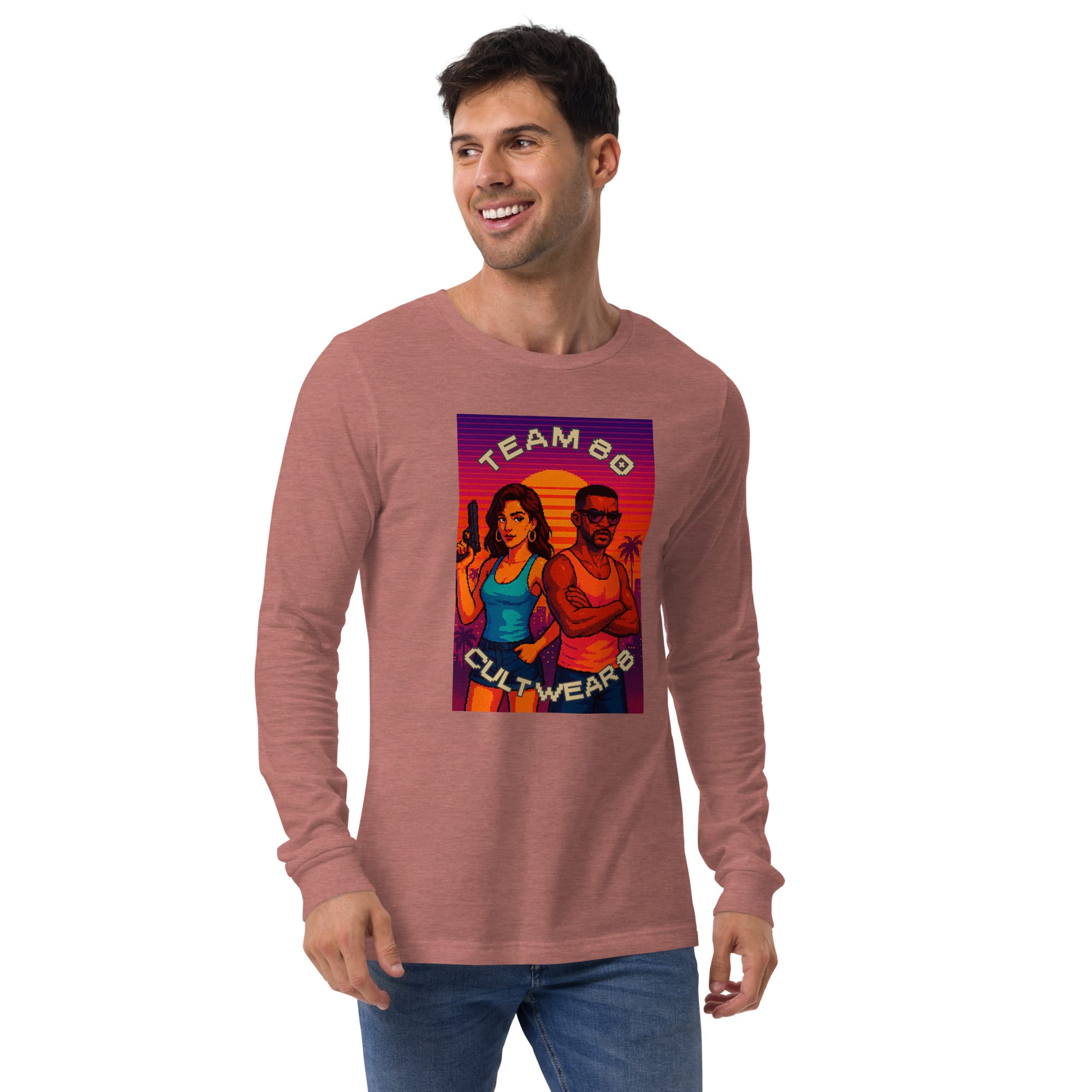 Camiseta Manga Larga Unisex Pixel Art Team 80 - Imagen 22