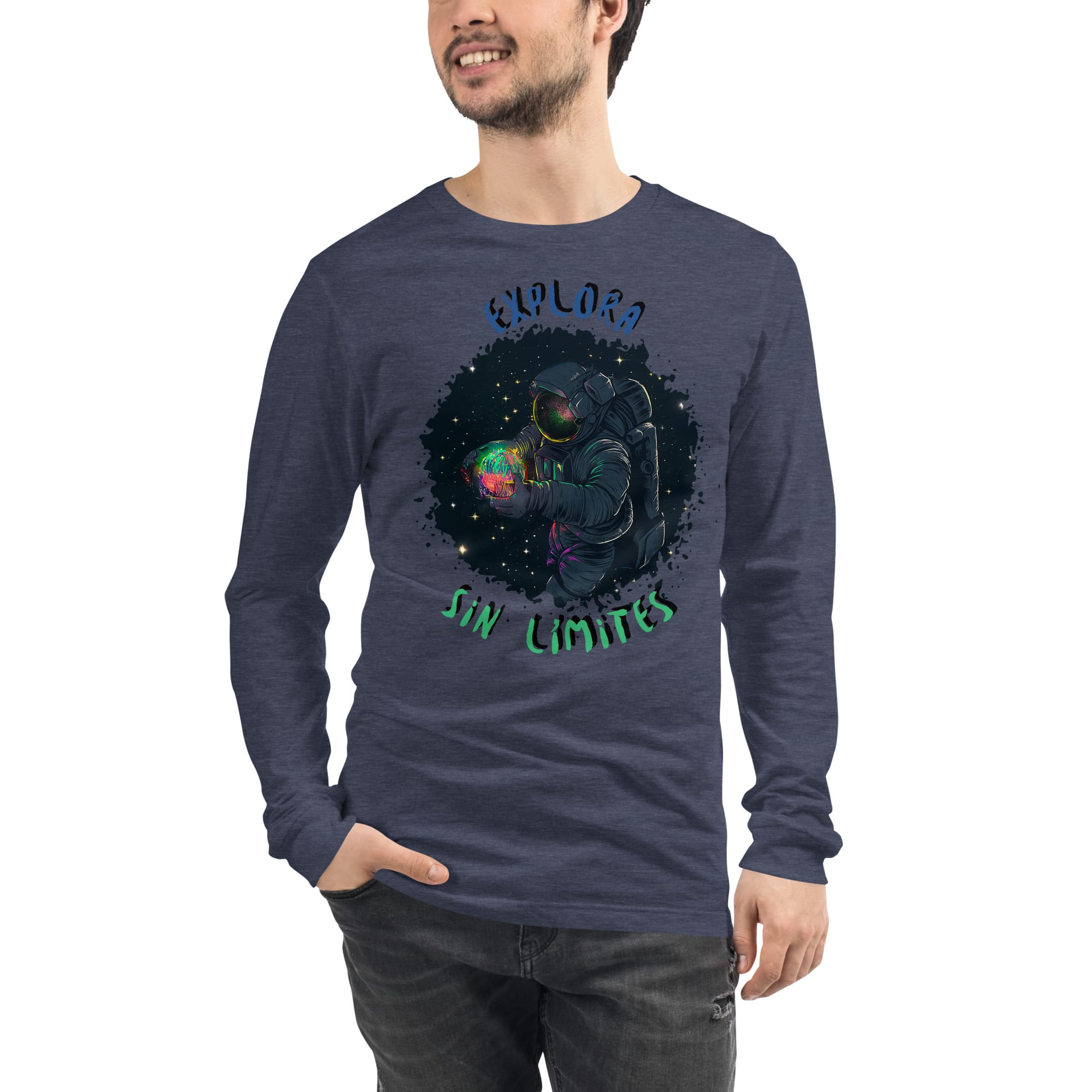 Camiseta Manga Larga Unisex BLACK SPACE - Imagen 18