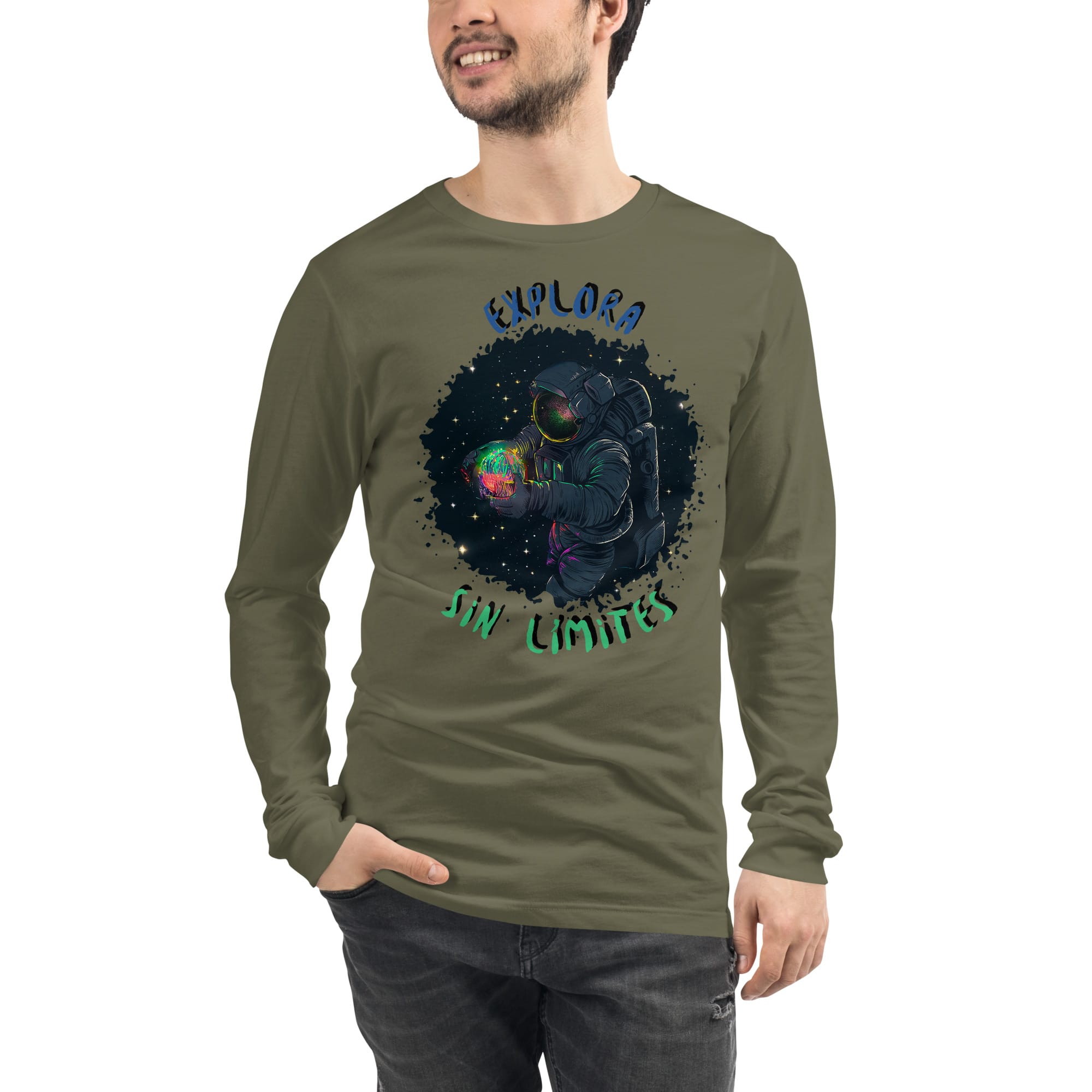 Camiseta Manga Larga Unisex BLACK SPACE