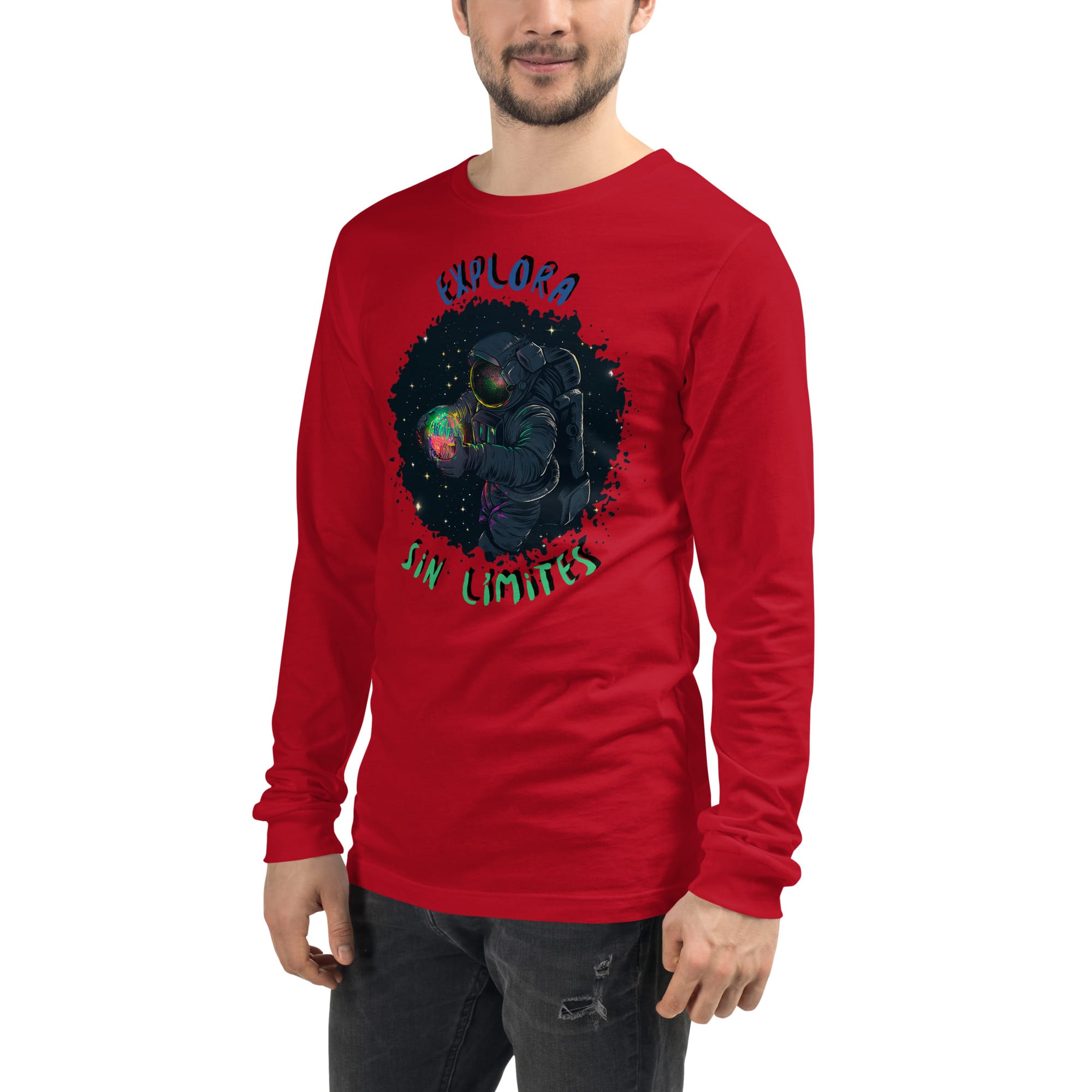 Camiseta Manga Larga Unisex BLACK SPACE - Imagen 8