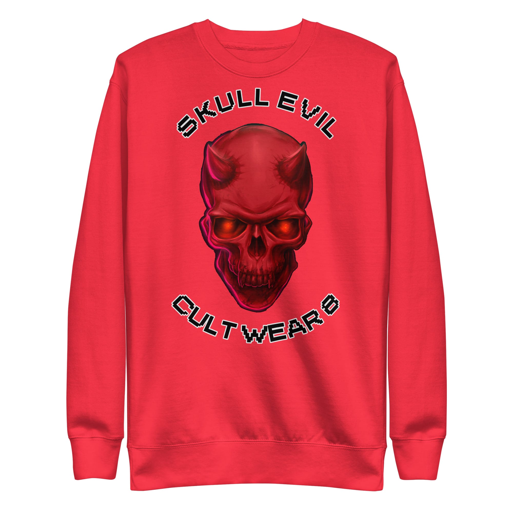 Sudadera Premium Unisex Skull Evil CW8 - Imagen 4