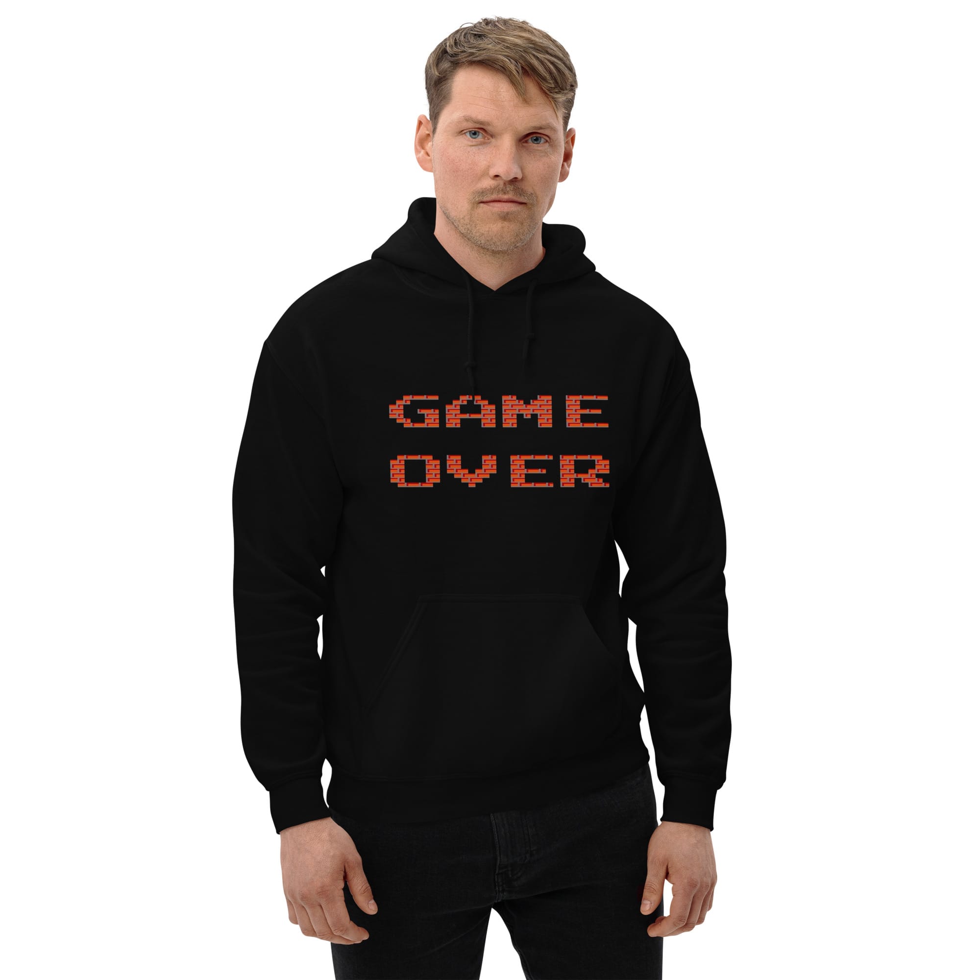 Sudadera Invierno con Capucha Unisex Game Over Ladrillos - Imagen 5