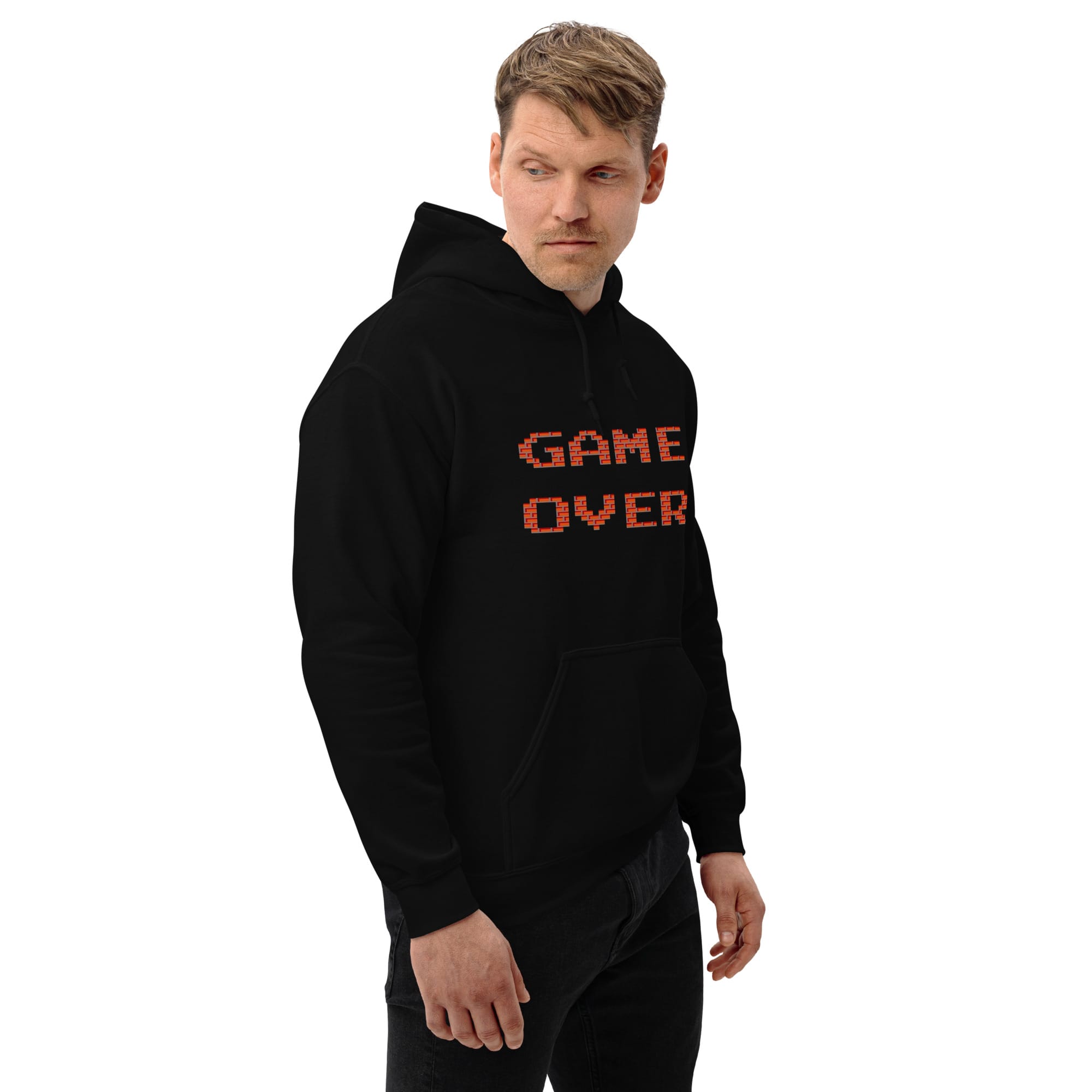 Sudadera Invierno con Capucha Unisex Game Over Ladrillos - Imagen 8