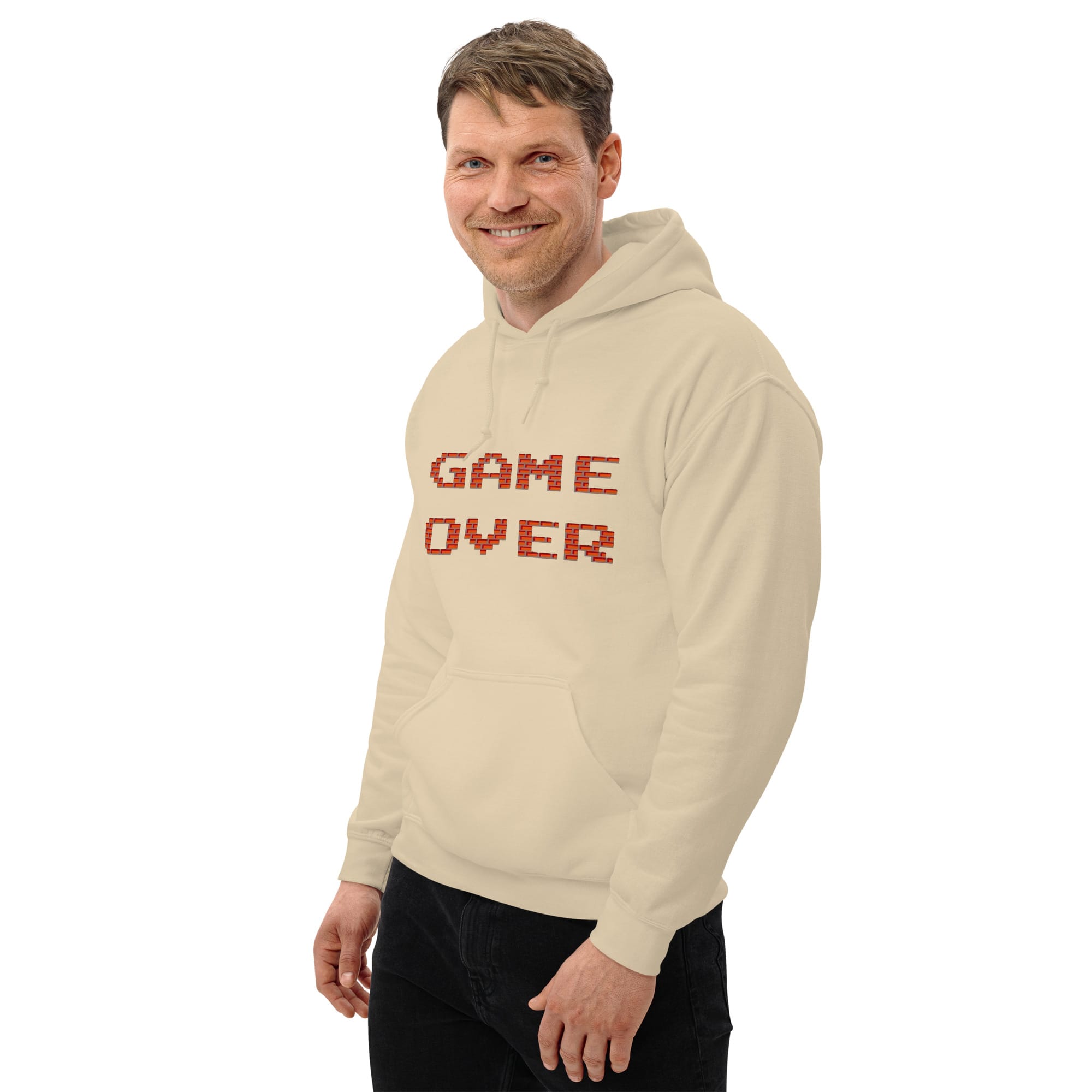 Sudadera Invierno con Capucha Unisex Game Over Ladrillos - Imagen 3