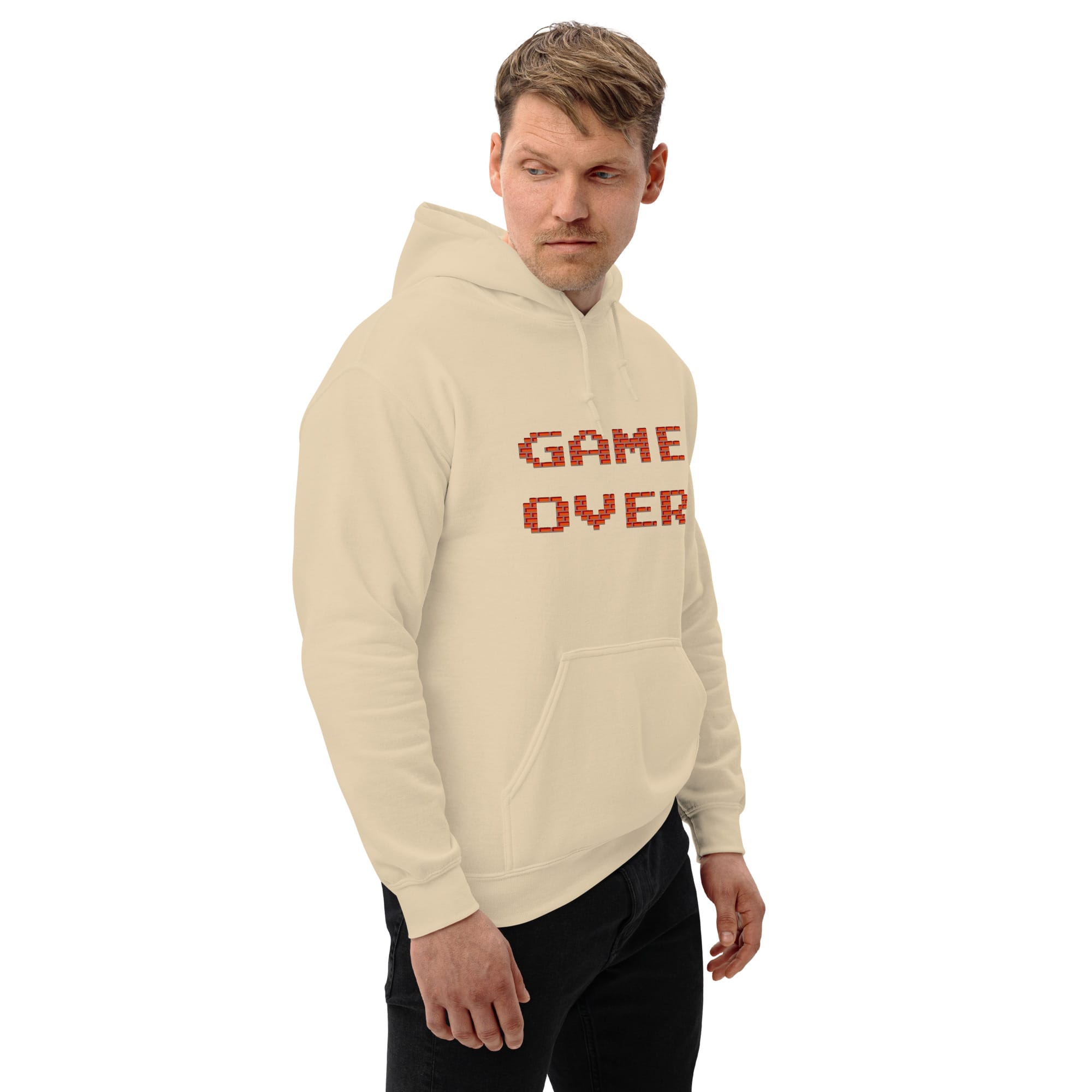 Sudadera Invierno con Capucha Unisex Game Over Ladrillos - Imagen 4