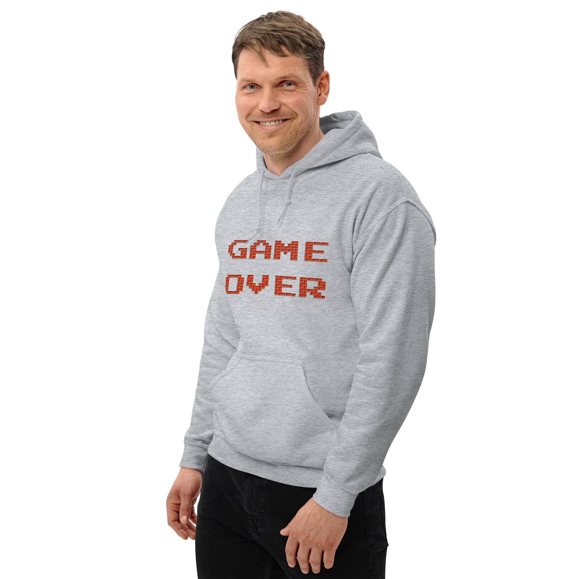 Sudadera Invierno con Capucha Unisex Game Over Ladrillos - Imagen 43